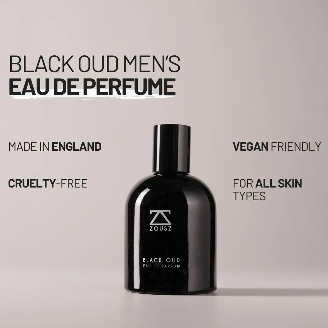 ZOUSZ Eau De Parfum Uomo, Black Oud Profumo Uomo, 50ml | Con Legno Di Sandalo, Legno Di Cedro E Patchouli In Una Fragranza A Lunga Durata Per Giorno E Sera