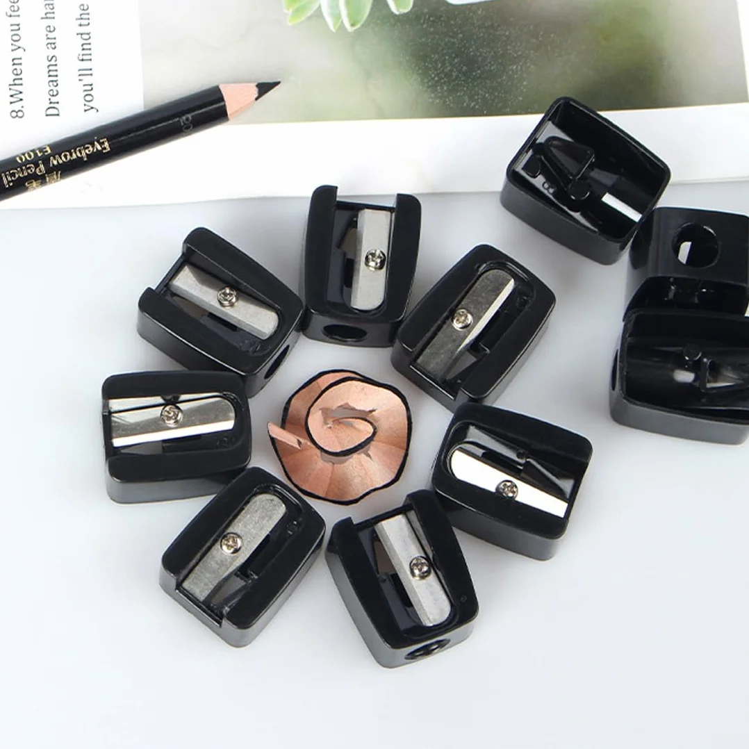 4 Pezzi Temperino Matita Occhi Bellezza per Matite Cosmetiche Sopracciglio Lip Liner Eyeliner Nero