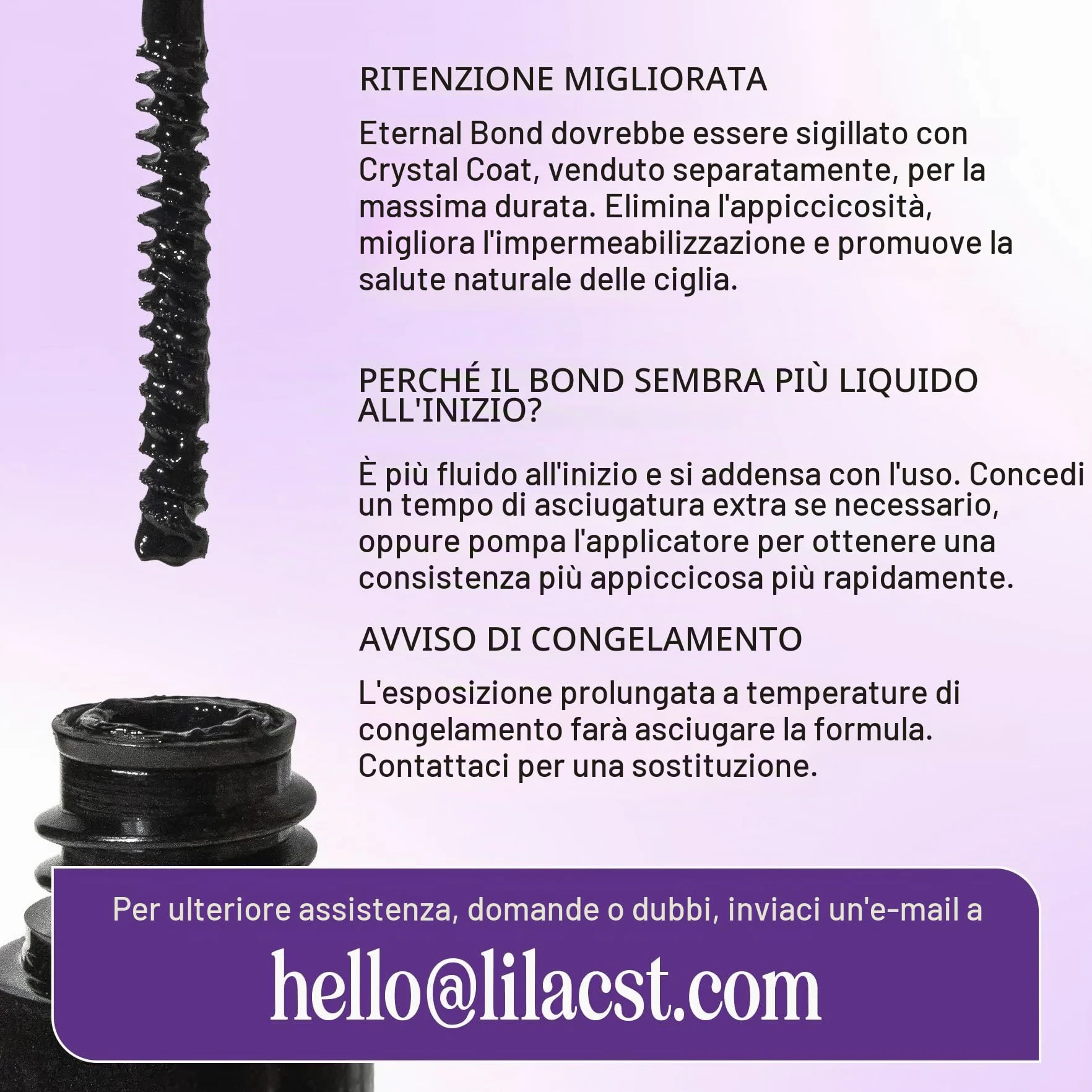 Lilac St. Lilac Pro Colla per ciglia appositamente formulata per l'applicazione delle ciglia, per l'uso con tutti gli stili di ciglia viola