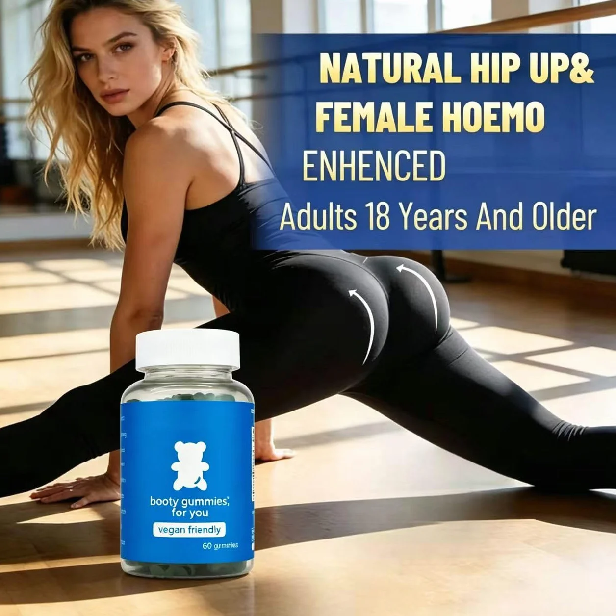 Miglioratori del seno e caramelle gommose per il potenziamento dei glutei, aiutano la crescita naturale, sollevano e rassodano, nutrono la pelle, favoriscono l'elasticità della pelle, sapore di frutti
