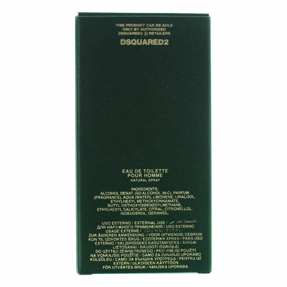 DSQUARED2 Eau De Toilette Green Wood 100 ml Spray