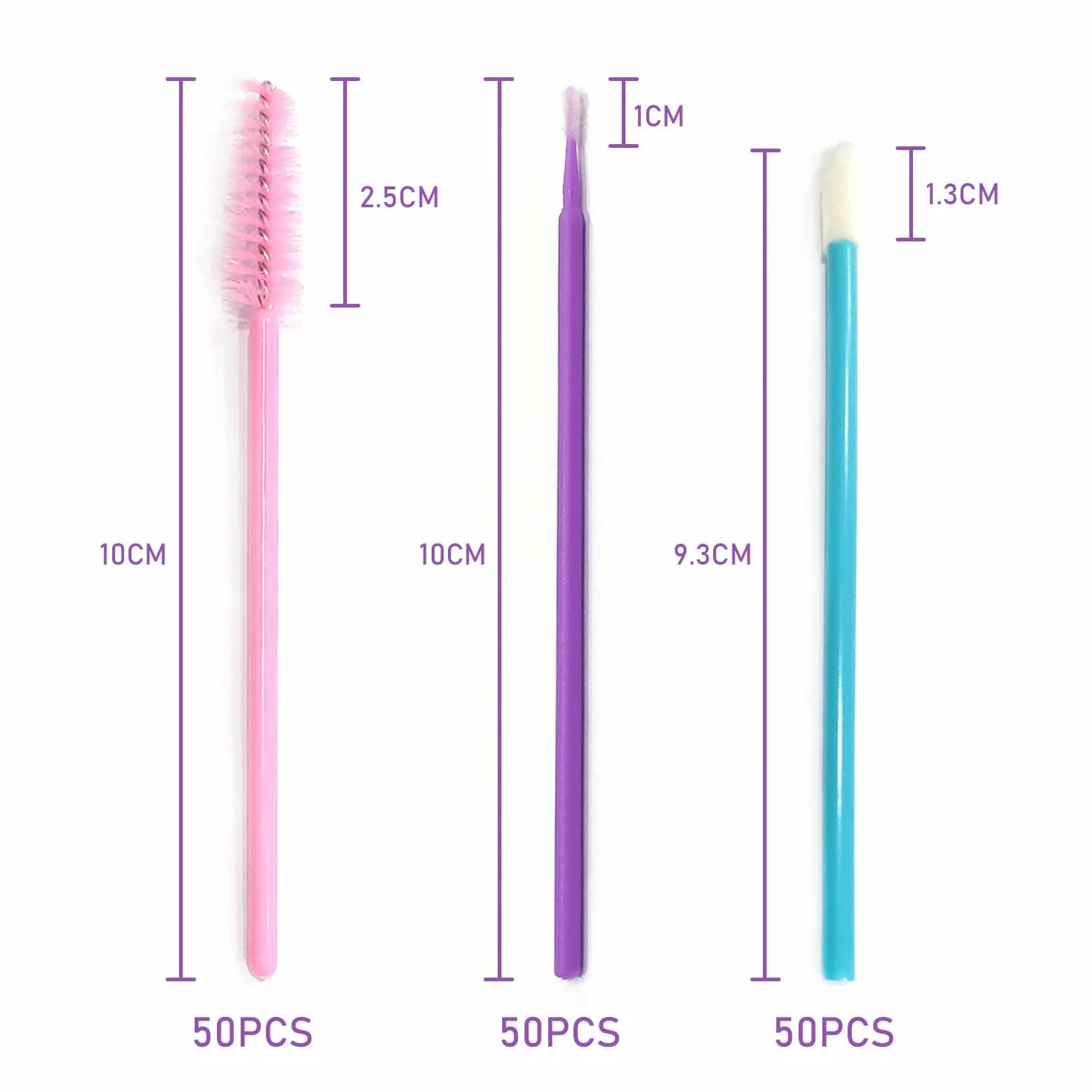 150 pezzi di bastoncini per mascara usa e getta, pennelli per labbra e micro pennelli per applicatori, kit di strumenti di bellezza per il trucco, dettagli per sopracciglia, labbra e trucco