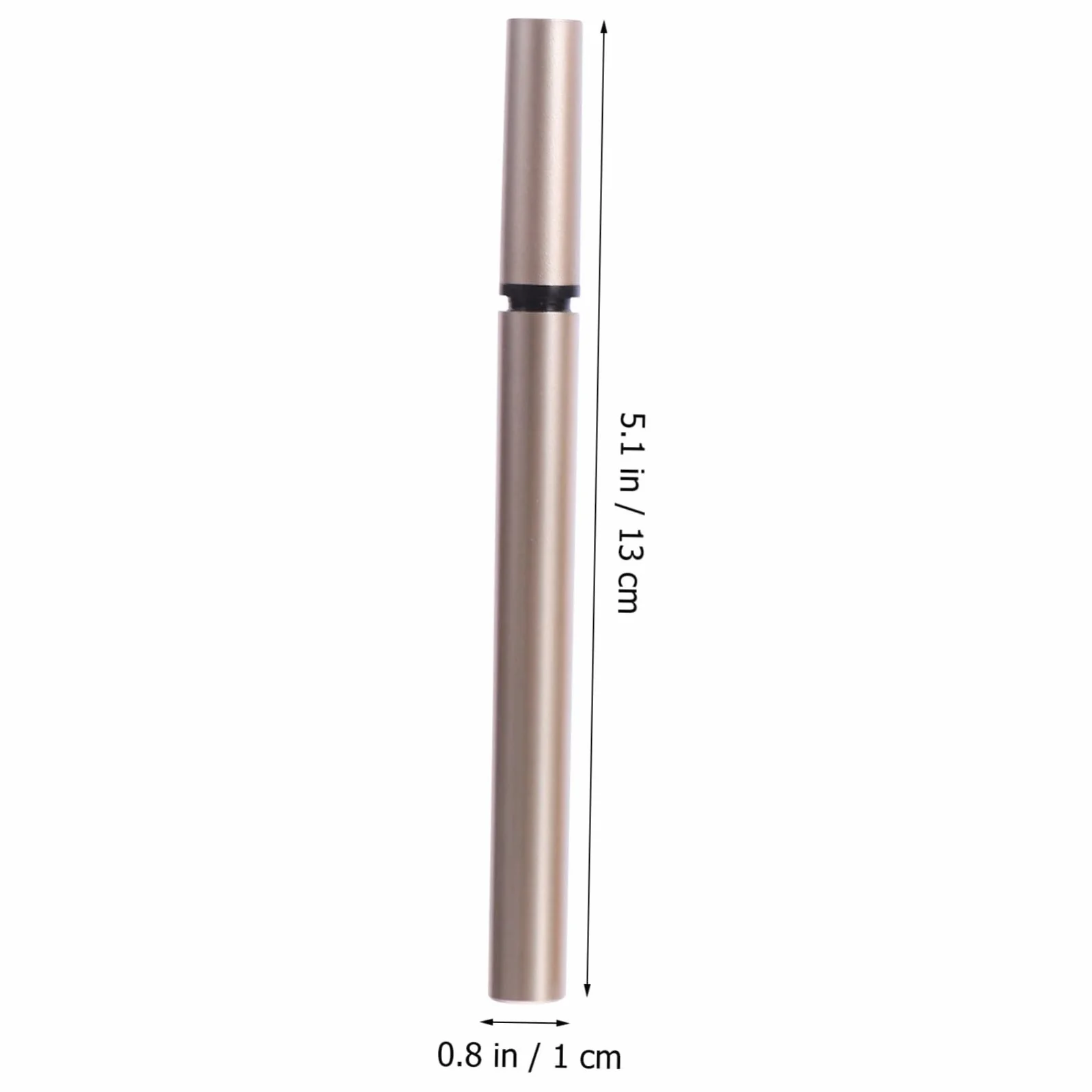 Set da 5 Tubetti Vuoti per Eyeliner 1ml in Plastica Color Oro Ricaricabili e Leggeri per Rivenditori di Cosmetici