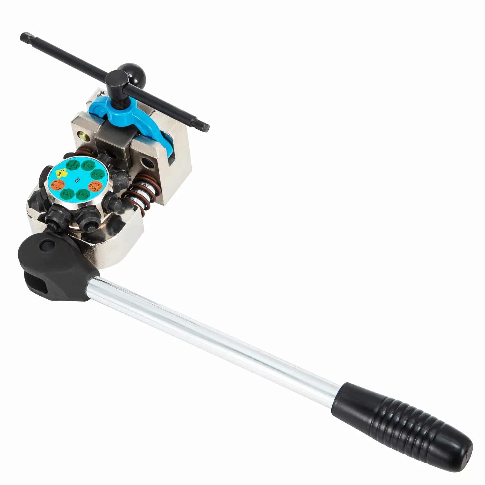 VEVOR Strumento per svasare linea freno, svasatore singolo doppio bolla 45 gradi per tubi 3/16", 1/4", 5/16", 3/8", adatto per linee metallo morbido rame