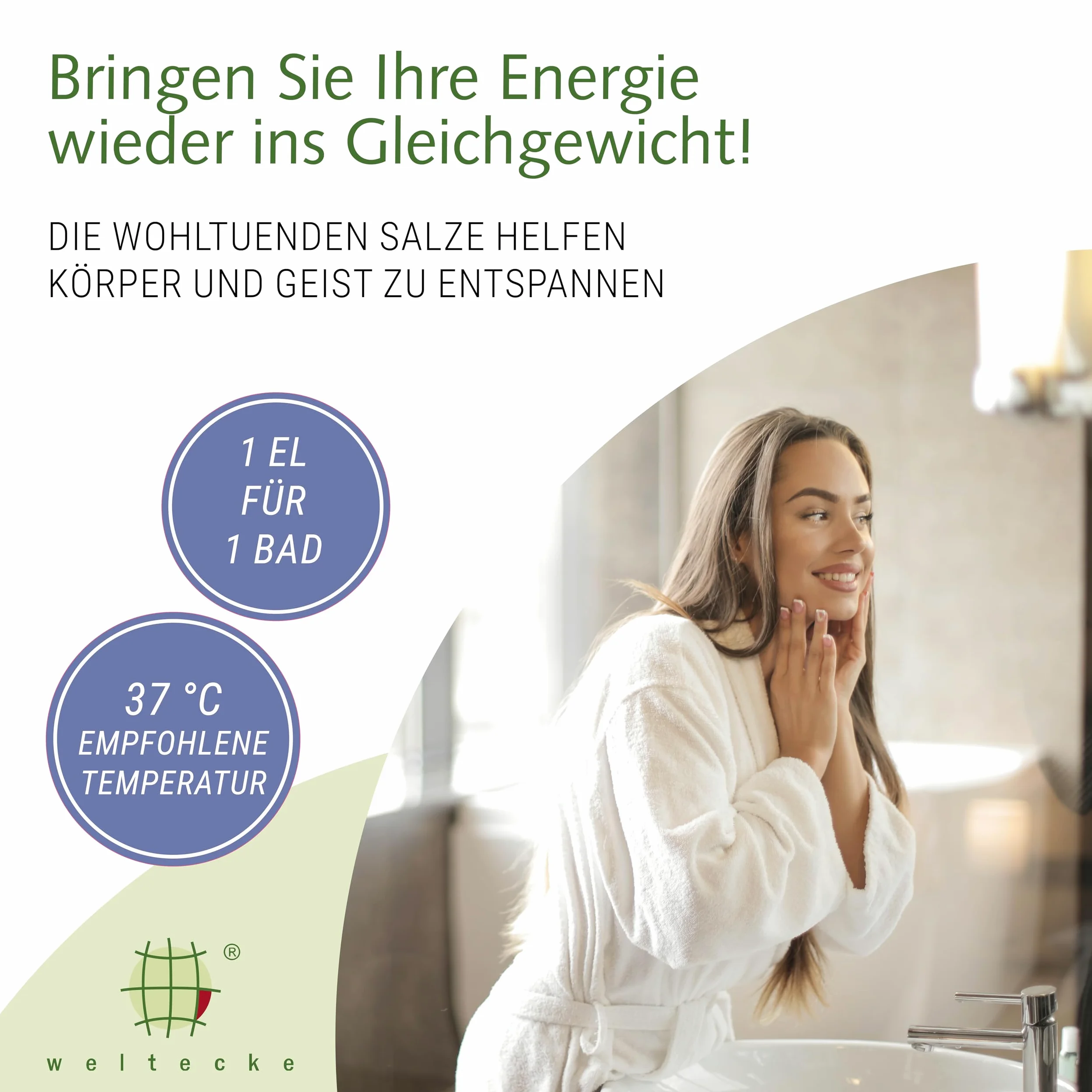 Weltecke Sale da bagno basico lavanda, 2.800 g, rilassante, con profumo naturale di lavanda, 100% vegano, benessere per la pelle, favorisce la disintossicazione e l'equilibrio della pelle, bagno