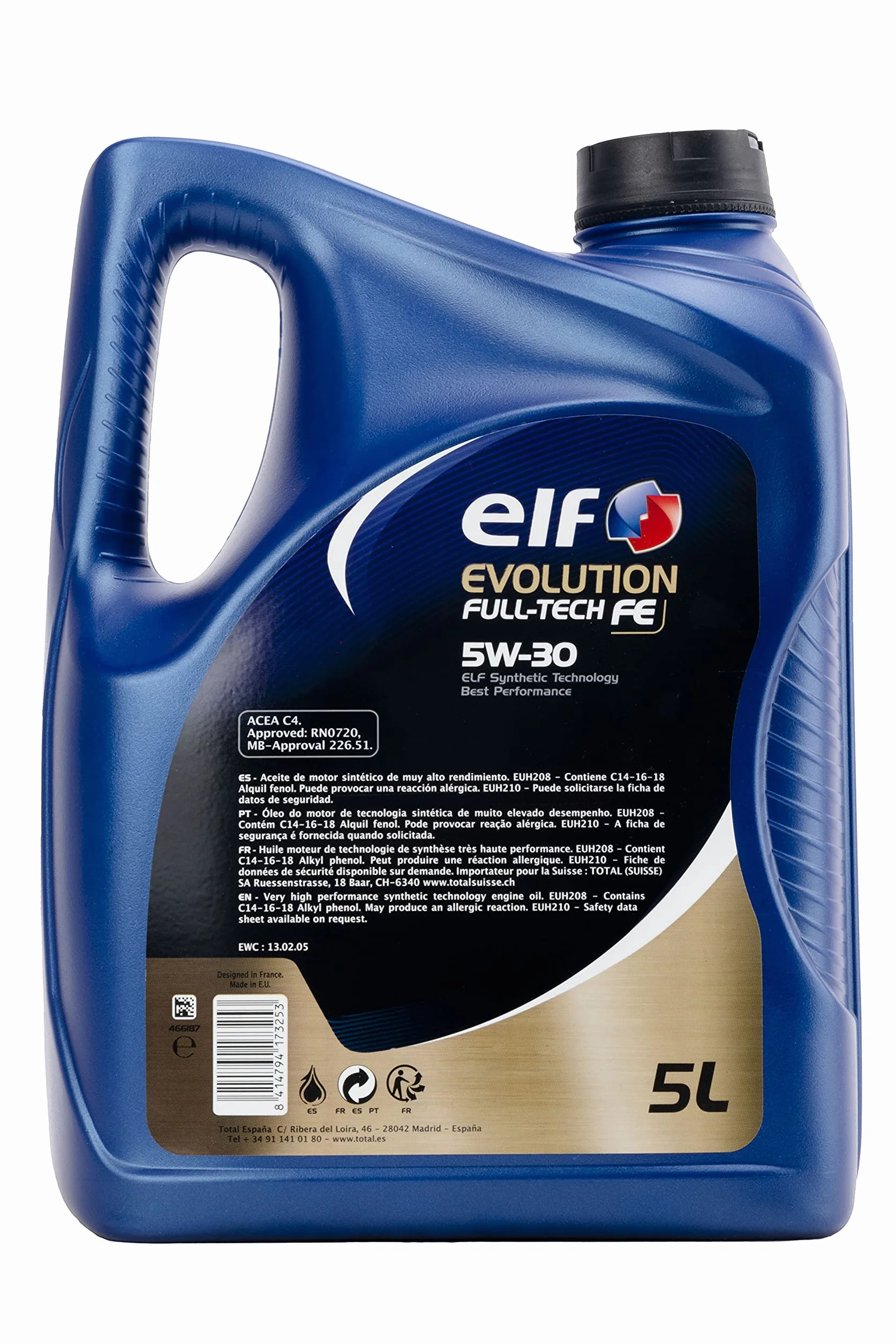 Olio Motore Elf Total 5W-30 LT. 5