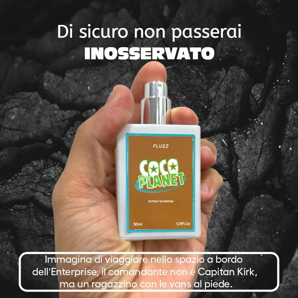 FLUEZ Extrait de Parfum, Collezione Anni '90, 30 ml, Profumo Unisex con Varianti di Fragranze (COCO PLANET)