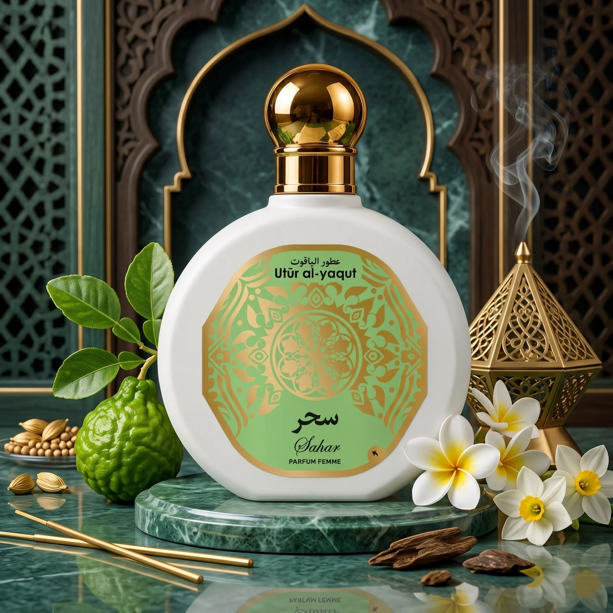 Utur Al-Yaqut Sahar - Profumo da donna, EDP, 100 ml, confezione da 4 pezzi