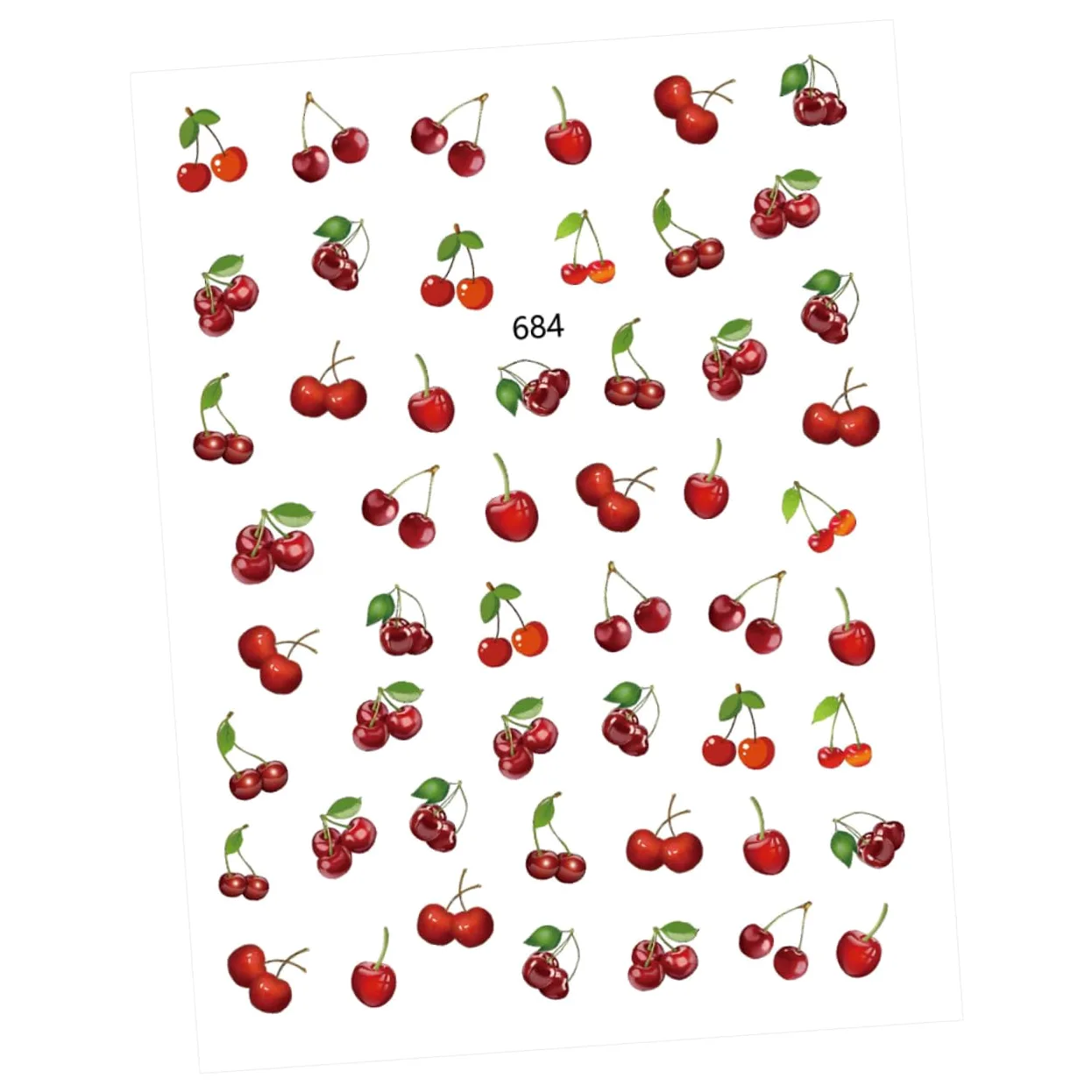 3 Set Adesivi Per Unghie Design Frutta Decorazioni Per Manicure Facili Applicare Per Feste E Speciali 12 Fogli*3