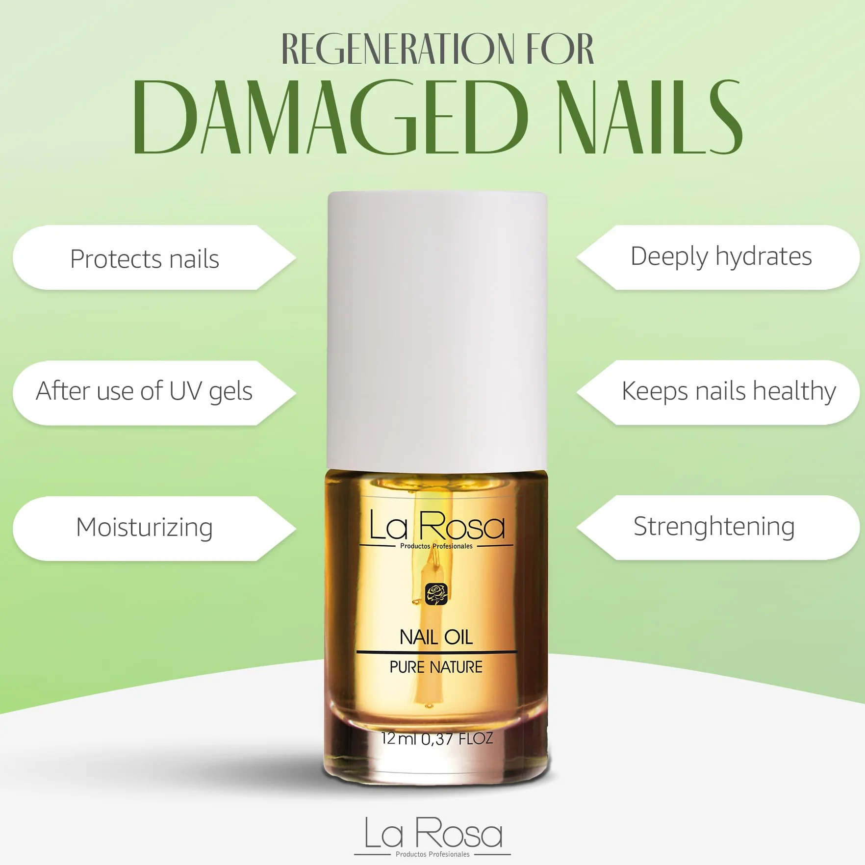LaRosa OLIO PER CUTICOLE con Mandorle Dolci, Argan e Jojoba – 10 ml