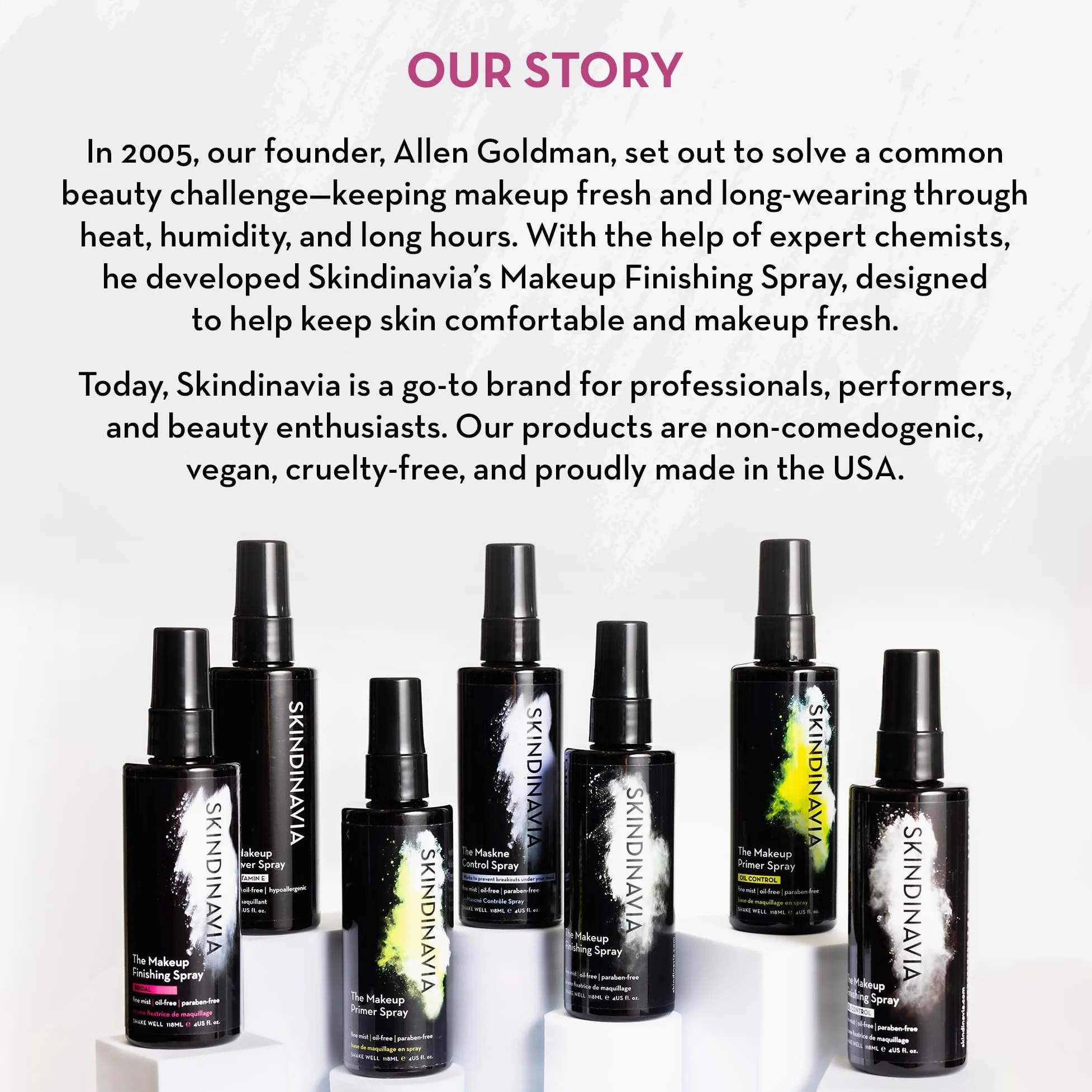 SKINDINAVIA - Skindinavia The Makeup Finishing Spray, Spray fissante per spose, controllo della temperatura per l'uso tutto il giorno,