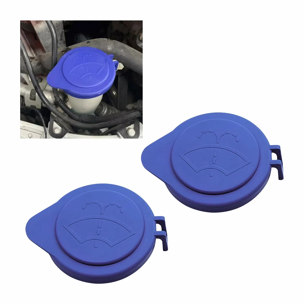 Tappo Universale Tergicristallo Auto Coperchio Bottiglia Rondella 2 Pezzi Morbido