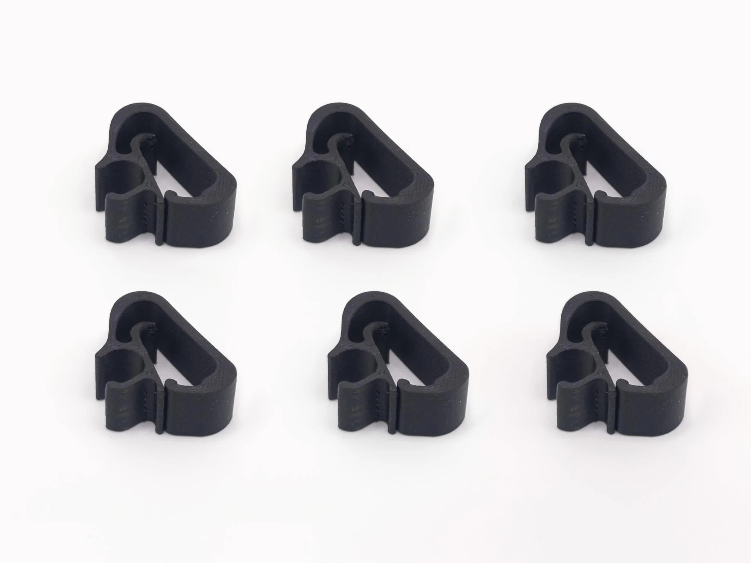 Generico Clip Fissaggio Tubo Lavavetri per Braccio Tergicristallo Compatibili Peugeot 3008/5008 Citroën Plastica ASA Fibra Carbonio