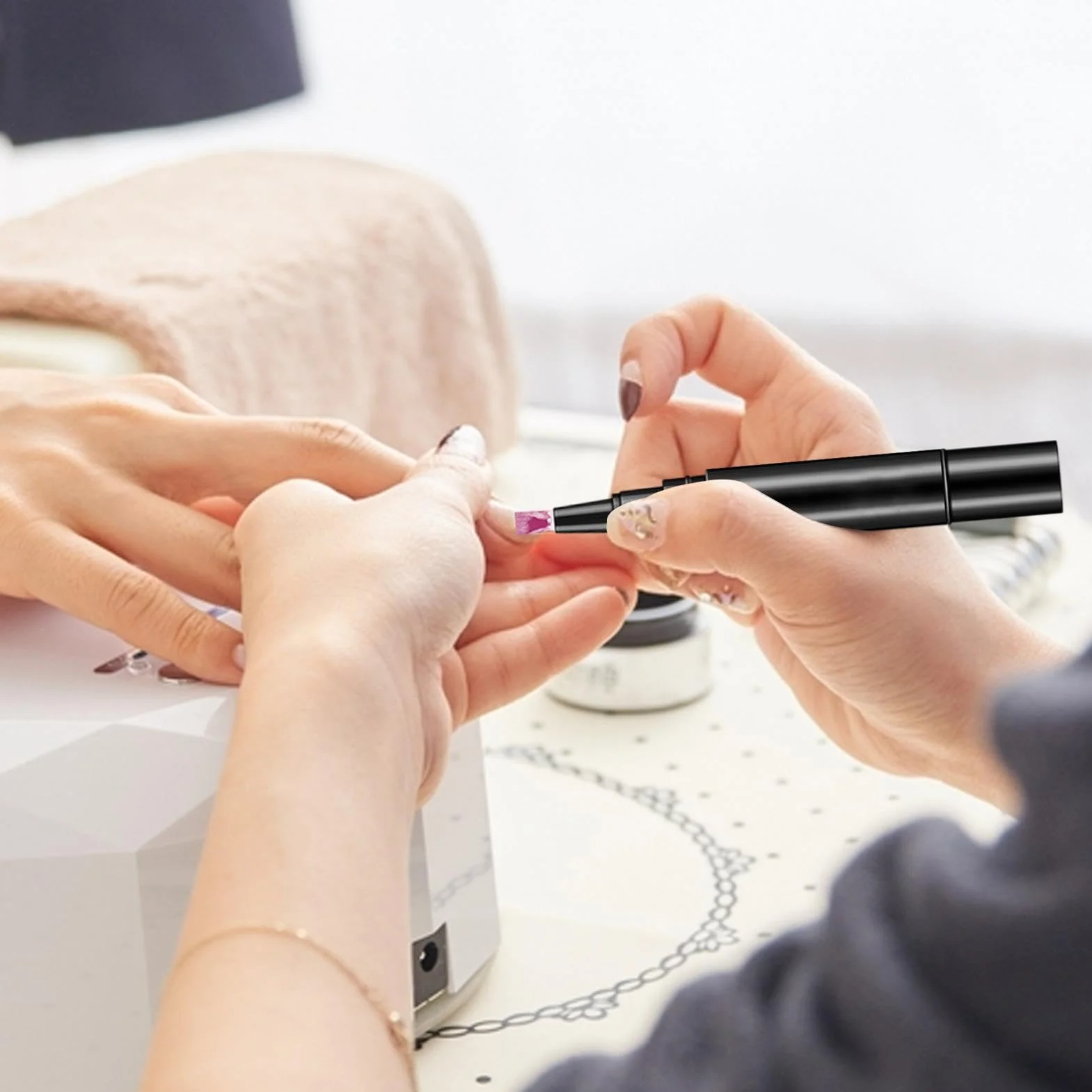 Set Di Per Smalto Per Unghie - Set Di Smalto Per Unghie | Pensi Di Smalto Per Unghie 5x, Strato Superiore Di Base Di Gel, Kit Di Smalto Gel Adatto Per La Casa, Sale