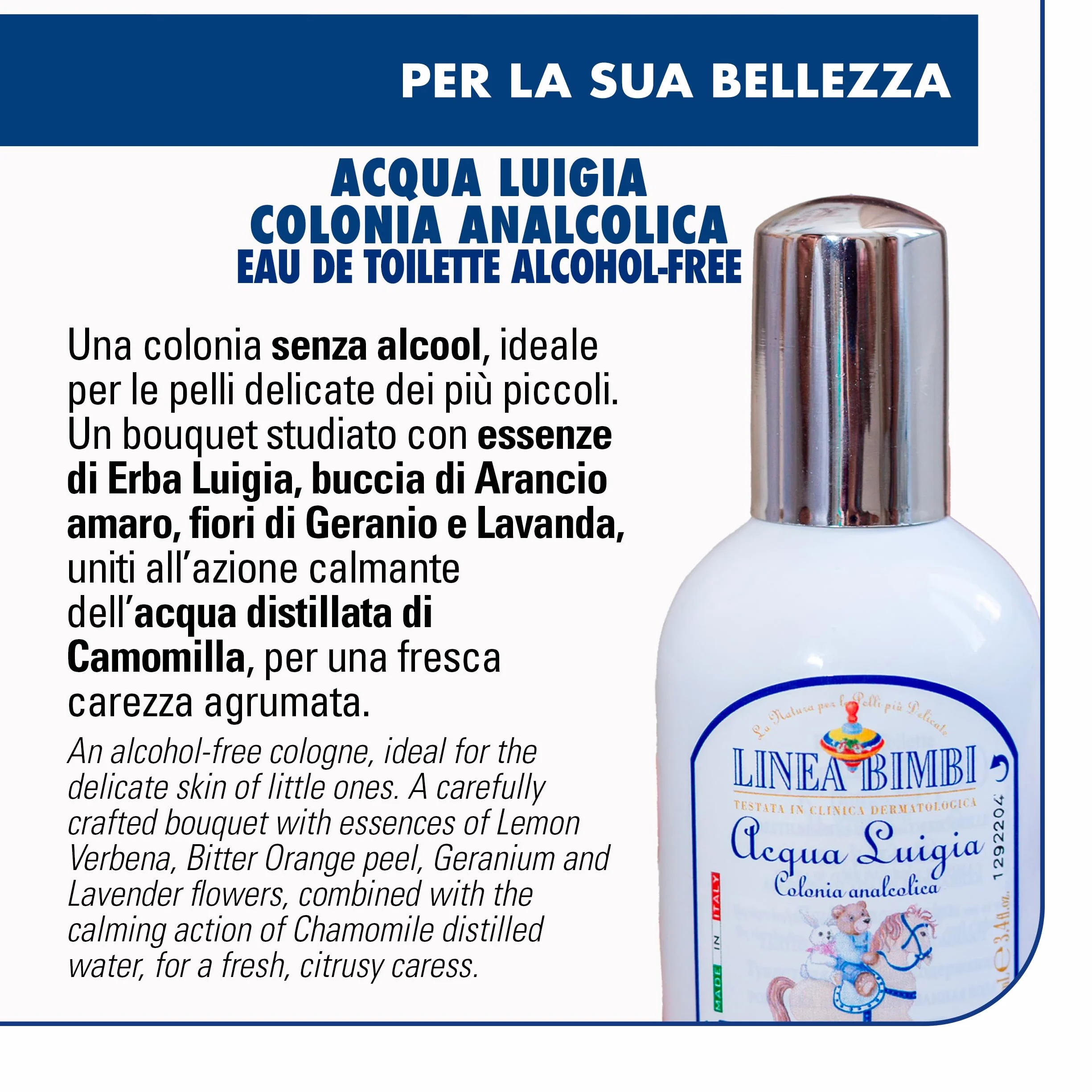 Helan Linea Bimbi Bio Acqua di Colonia Neonato Bambino Vaporizzatore Spray 100 ml