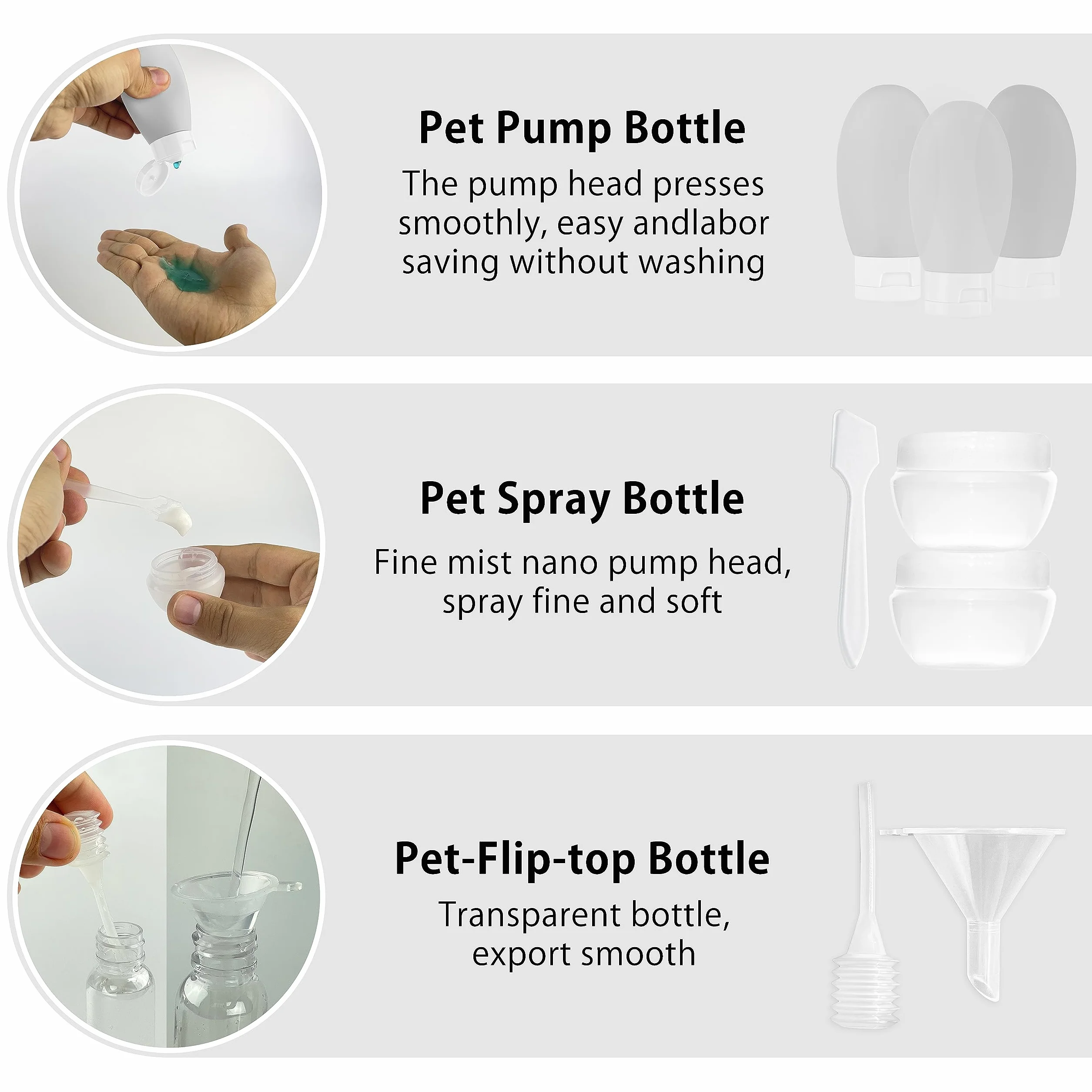 MyGadget Set Viaggio [14 pezzi] - Kit Flaconi & Contenitori per crema - Bottiglie e Boccette per Liquidi e Cosmetici per Viaggiare in Aereo - Donna e Uomo
