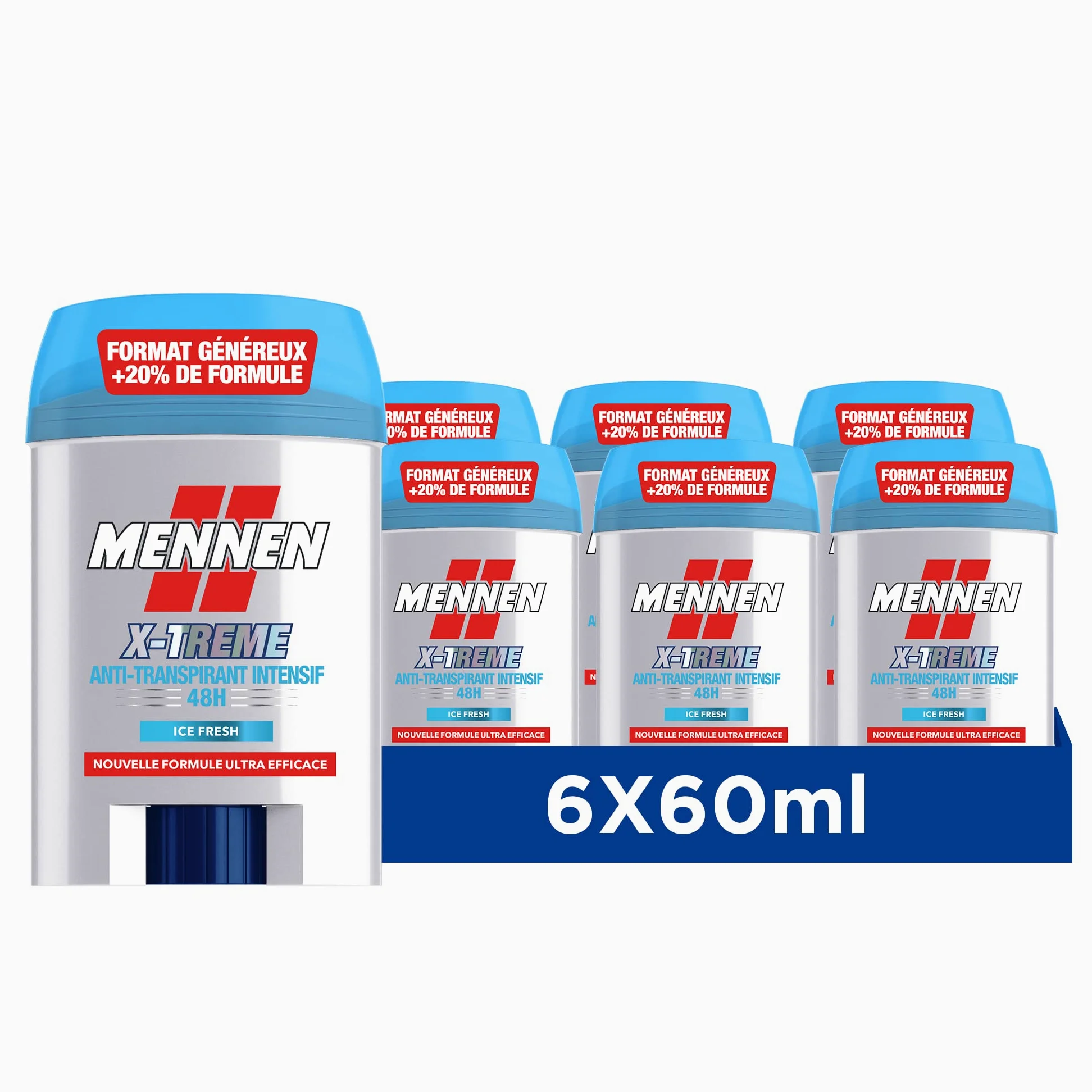 Mennen X-TREME Anti traspirante uomo 48H stick largo senza alcool