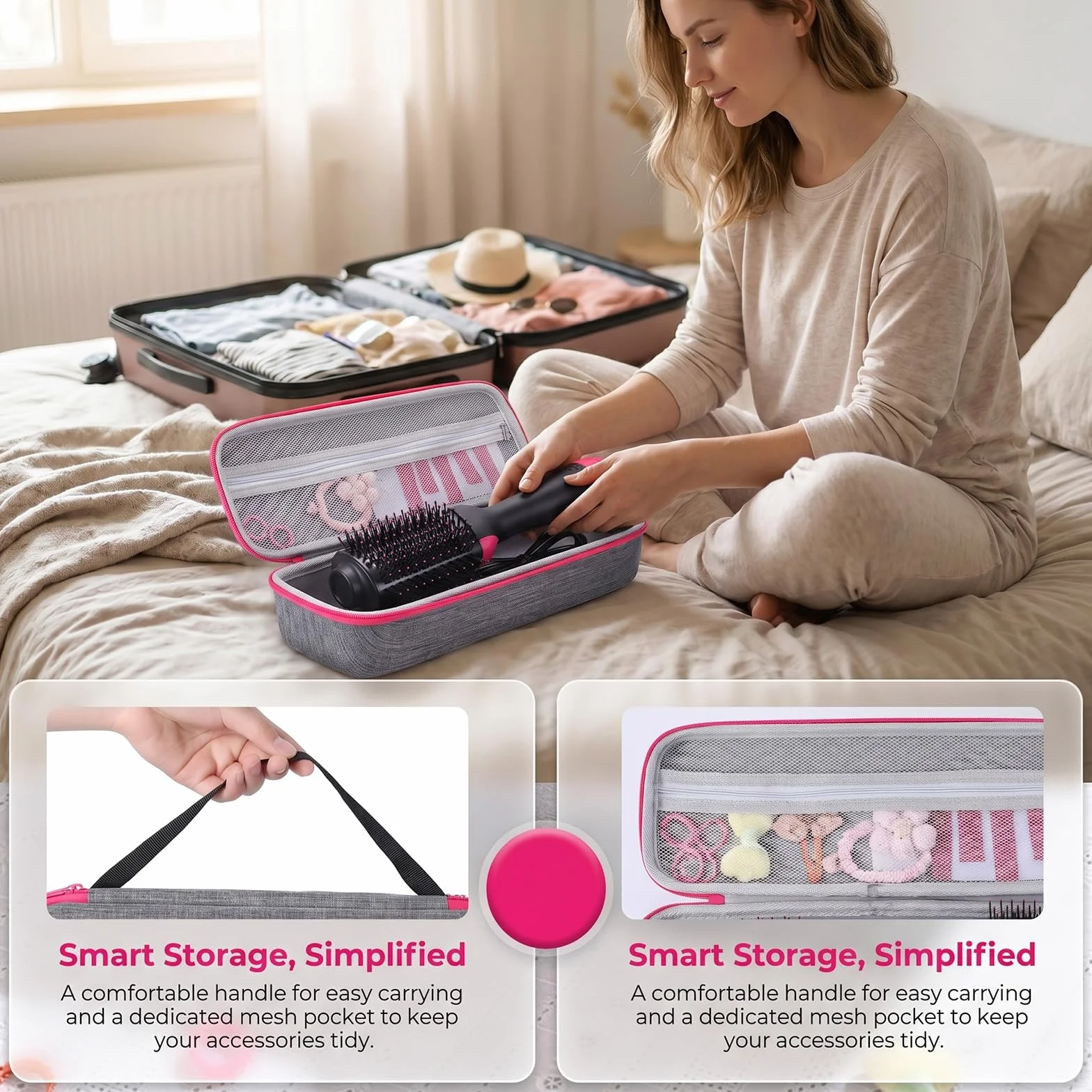 Custodia rigida da viaggio Revlon per asciugacapelli One Step Spazzola volumizzante Styler