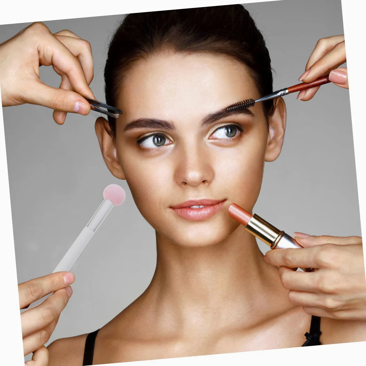 MAGICLULU Set Di 5 Pennelli Per Il Trucco Morbidi E Soffici Mini Puff Per Asciutto E Bagnato Essenziali Per La Bellezza 5 Pezzi*5