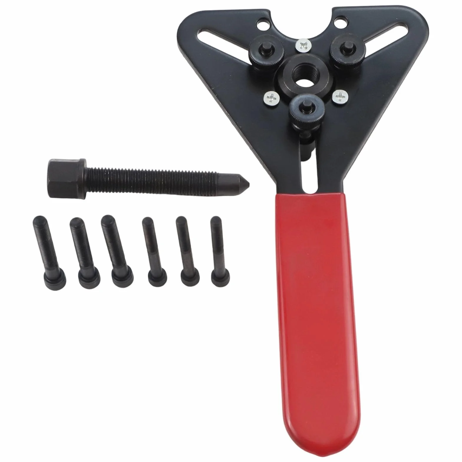 Strumento di rimozione frizione compressore A/C, chiave a tre fori per riparazione di auto e moto, kit estrattore manuale in acciaio con viti in ottone per