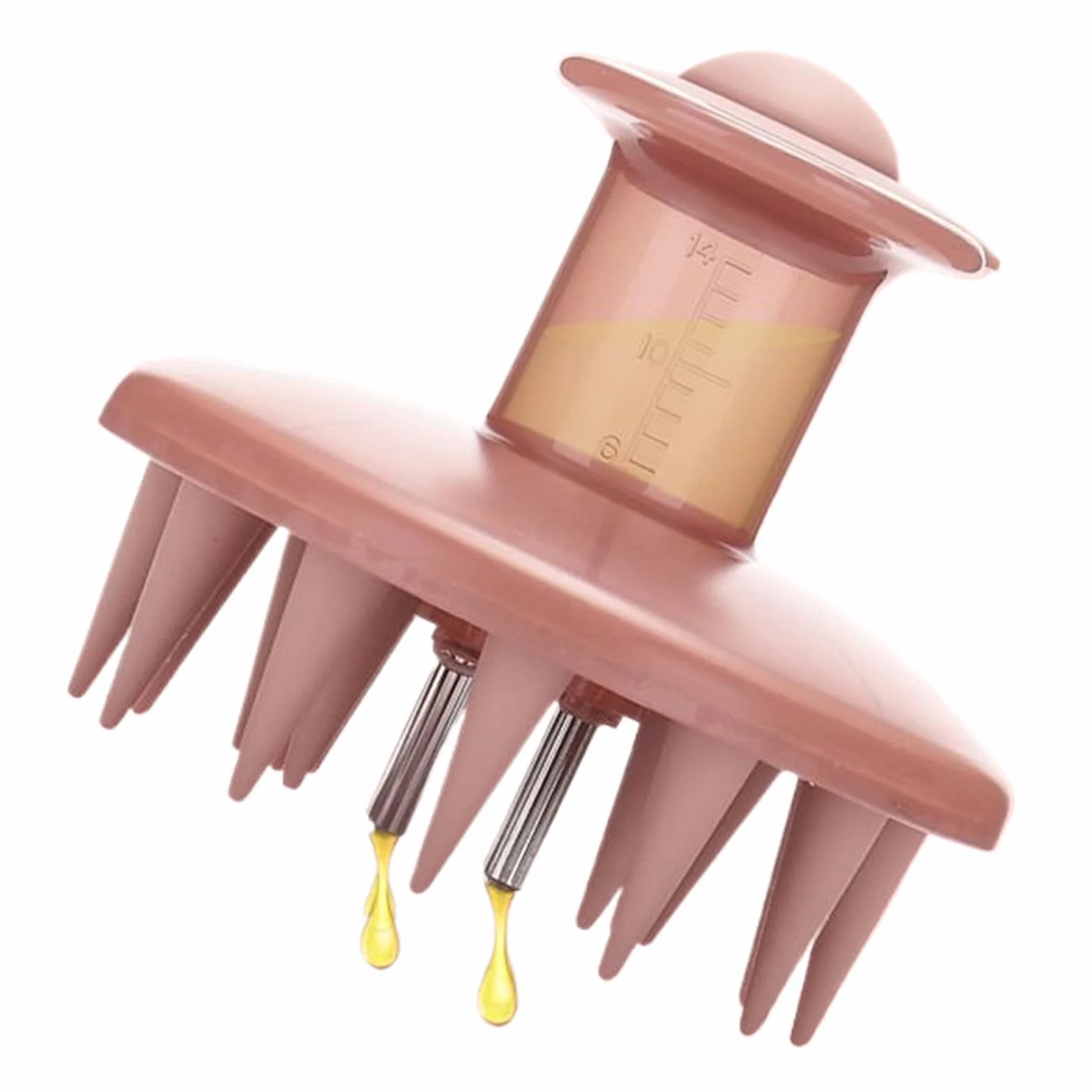 Applicatore Del Cuoio Capelluto 8.5x8.5x7.6 Cm Pennello Massage Capelli Attacco Di Massaggio Fluido Medico Con Spazzola Bottiglia