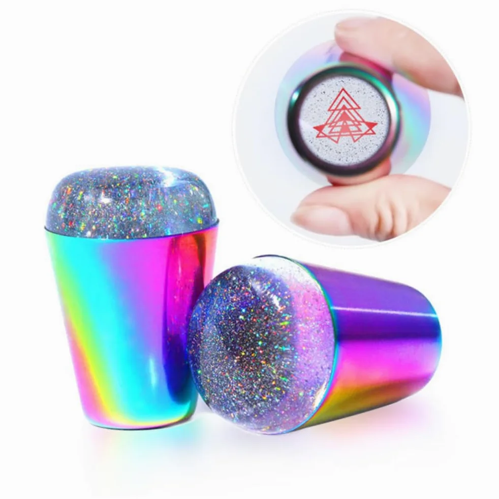 FRCOLOR 6pezzi Timbri Per Unghie Trasparenti Per Nail Art Strumenti Di Stamping Per Manicure Per Principianti Design Elastico e Visibile