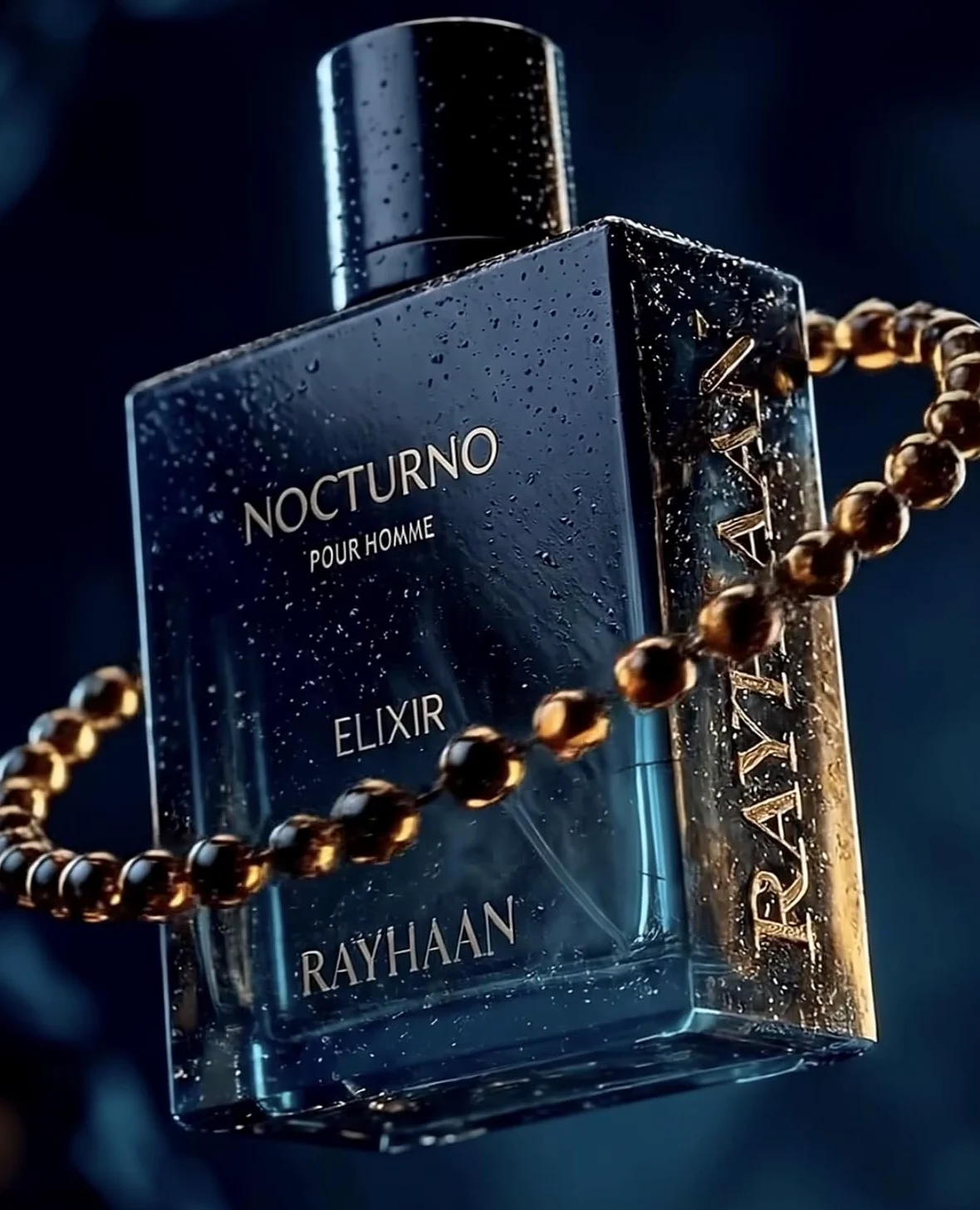 Rayhaan Nocturno Elixir Pour Homme Eau de Parfum Uomo - Legno Ambra Fragranza 100 ml