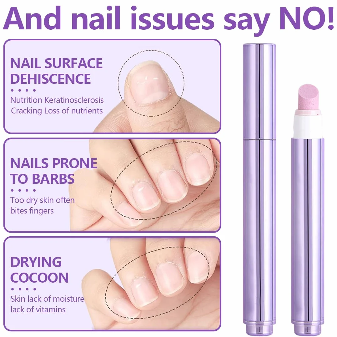 Penna Cuticole Unghie - Nail Care Pen con Olio Idratante, Penna per Cuticole Rimuovi e Nutre, Cura Mani e Unghie Fragili