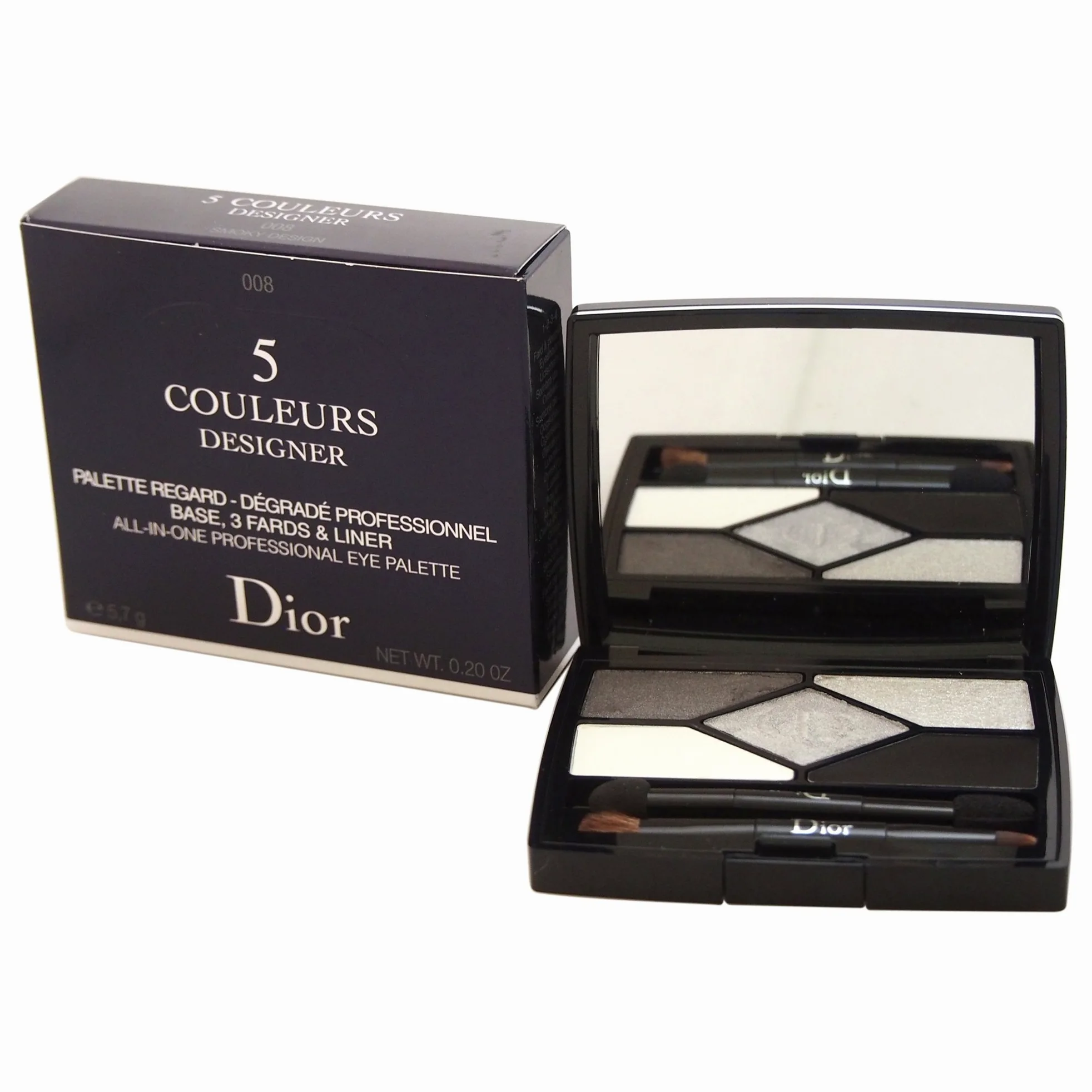 Christian Dior 5 Couleurs Palette di Ombretti, 008 Smoky Design, 6 g