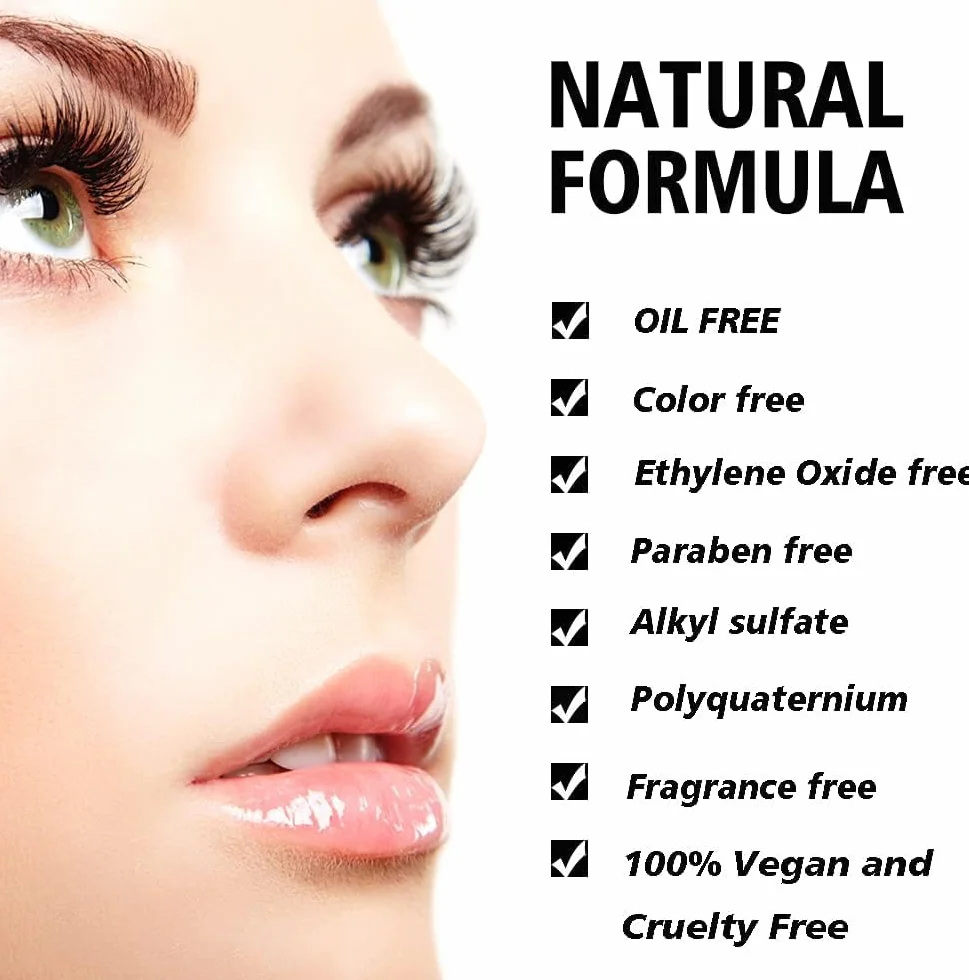 Shampoo per extension ciglia 50 ml + pennello - Detergente schiumogeno per palpebre sensibili - Senza parabeni e solfati - Lavaggio ciglia e bagno per extension- Kit Professionale per Salone e Casa