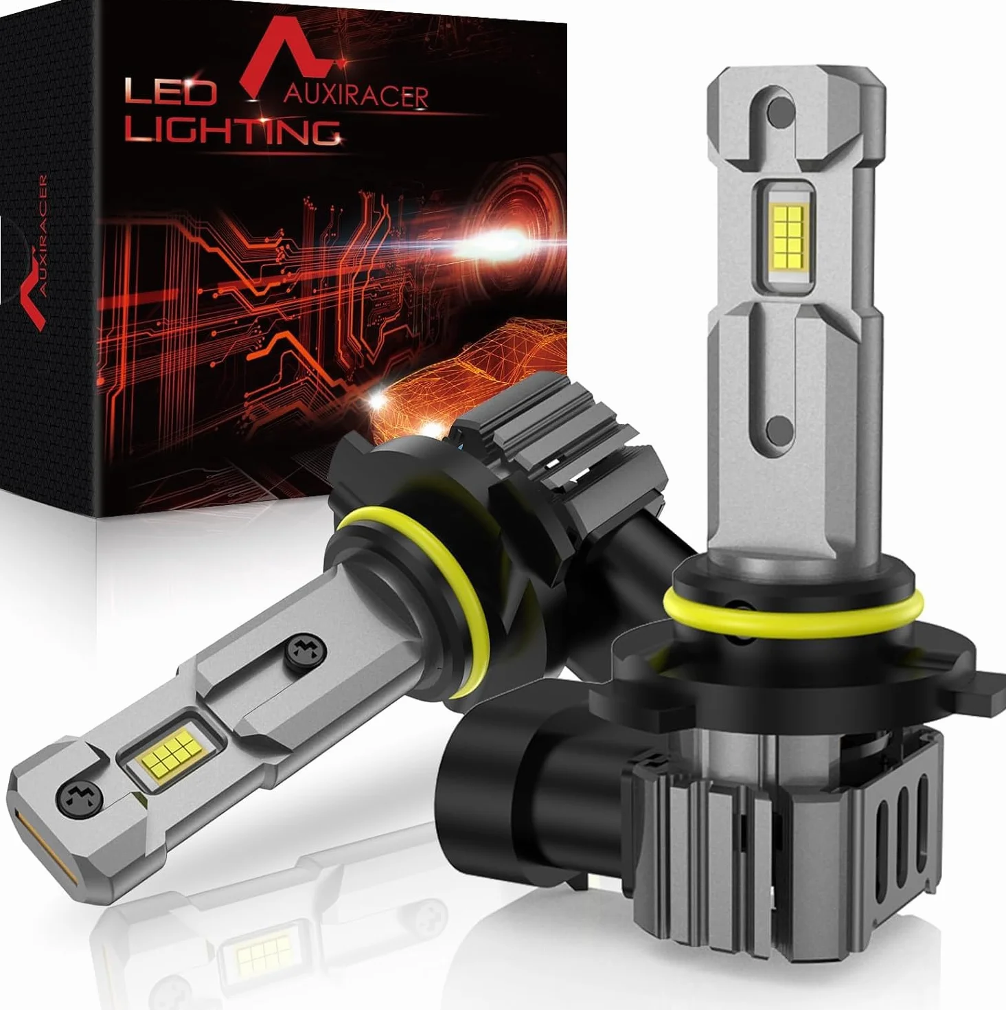 AUXIRACER H11 LED Lampadine 32000LM 6500K Bianco Freddo 120W 1:1 Mini Dimensioni H8 H9 Plug and Play 2 Pezzi
