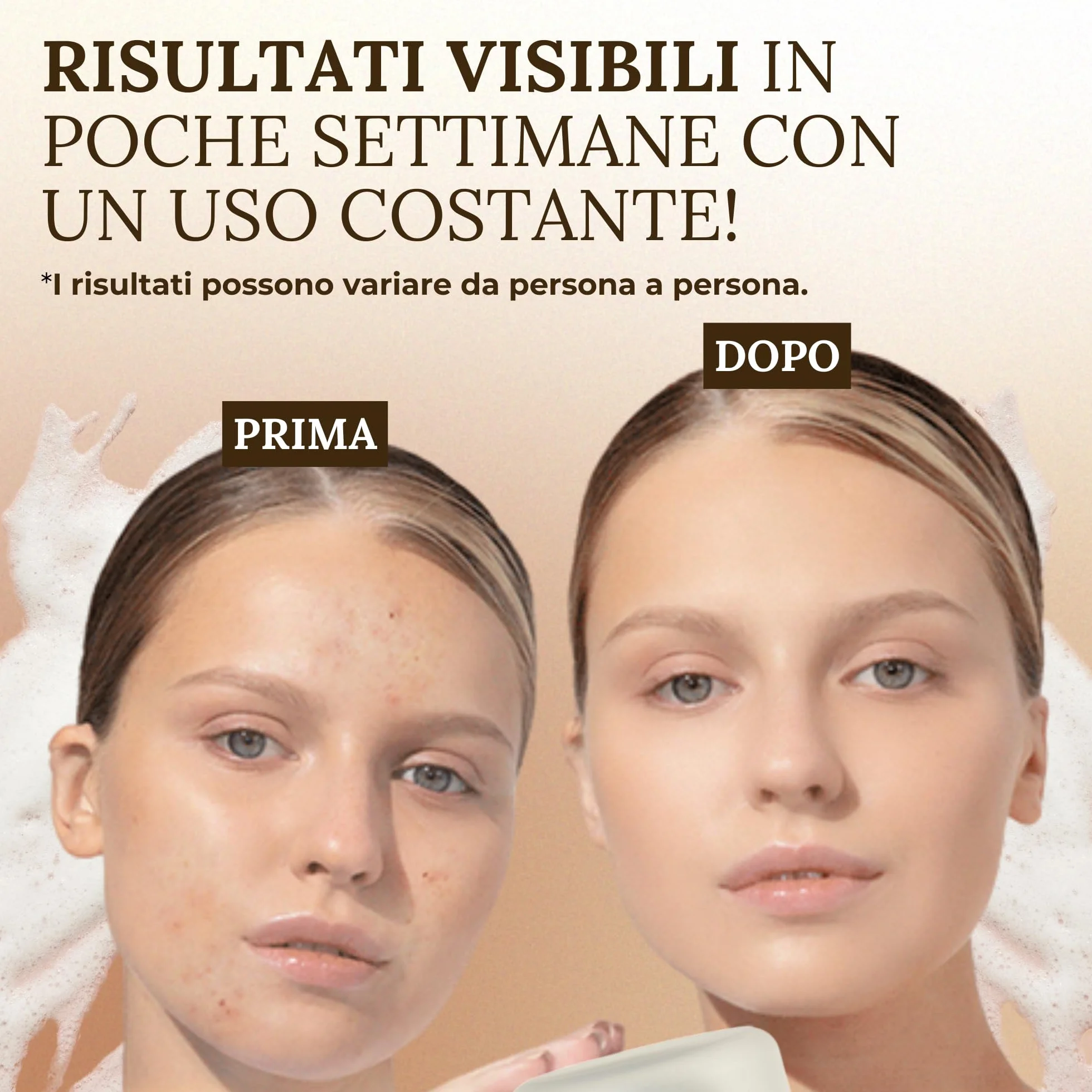 Lòmys Cosmetics - Mousse Detergente Viso - Schiuma Purificante e Idratante per una Pulizia Profonda, Formula Soffice per Tutti i Tipi di Pelle, Skincare, Struccante Viso e Occhi