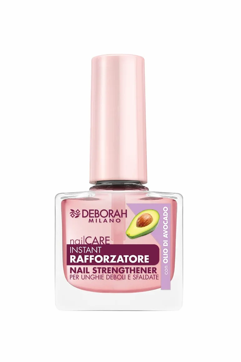 Deborah Milano Smalto Trattamento Rafforzatore per Unghie Deboli e Sfaldate con Calcio, Cheratina e Olio di Avocado, 8.5 ml