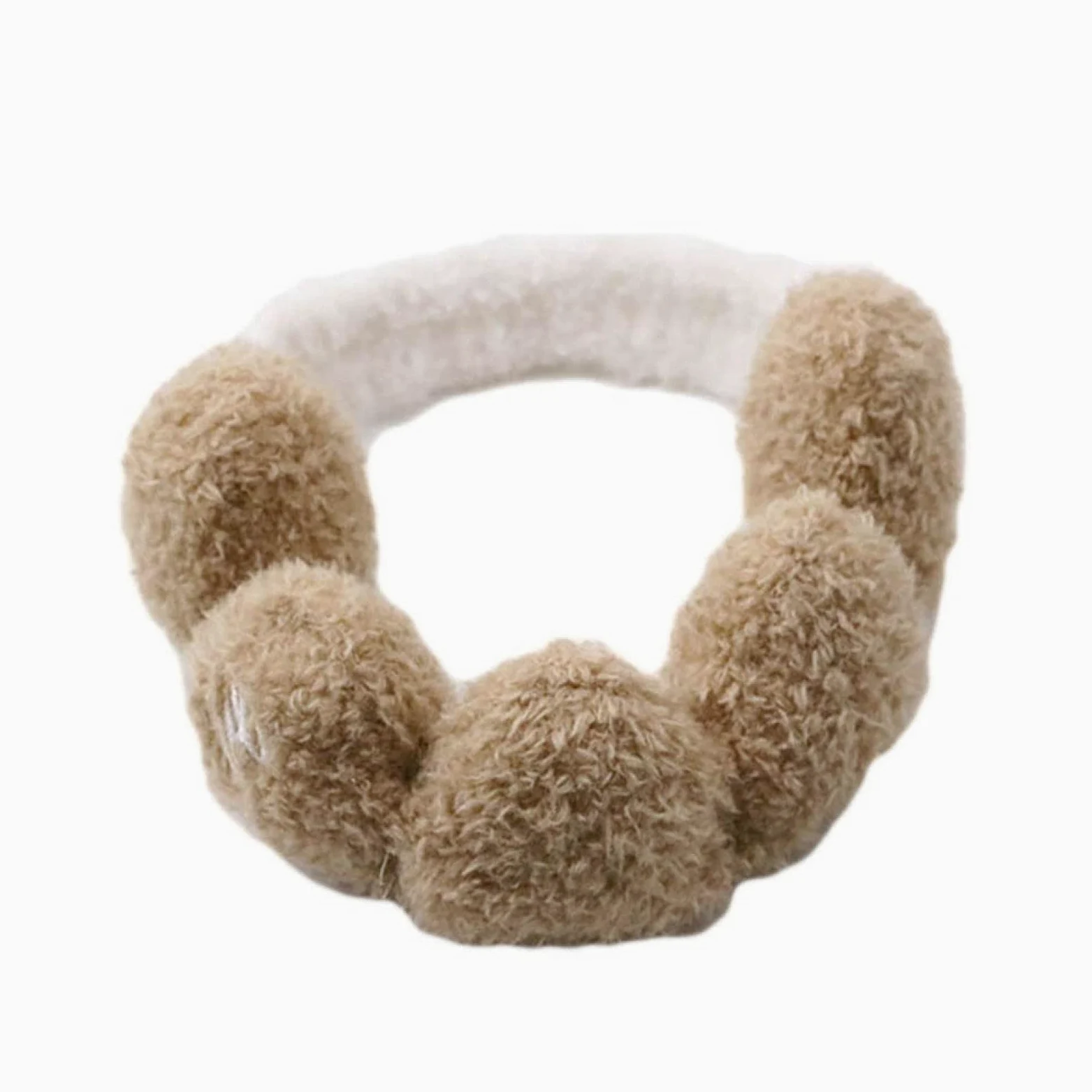 Fascia for trucco Donna Fasce for trucco viso Peluche a forma di cuore Lavaggio viso Fascia for doccia Fascia elastica Accessori for capelli - Rosa (Color : Khaki)
