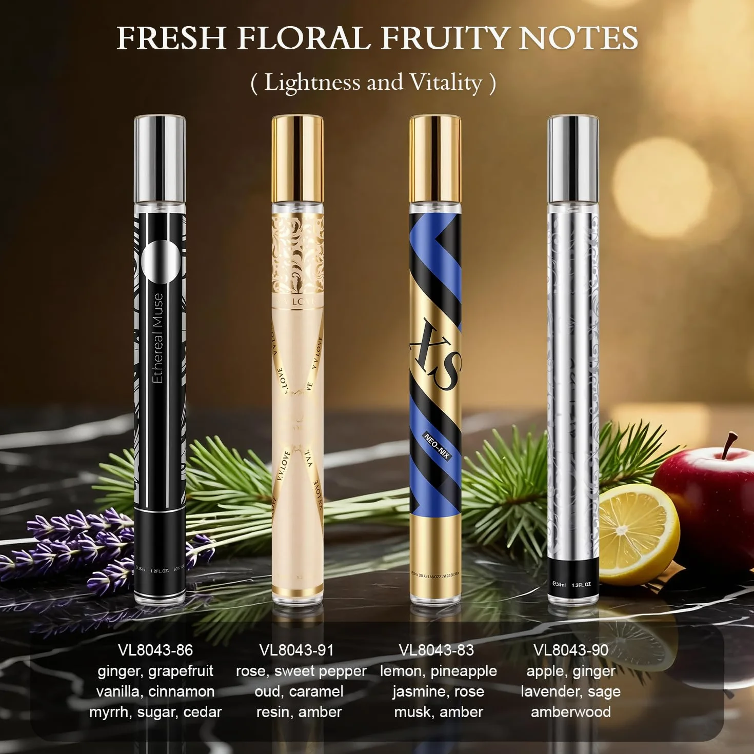 Profumo cofanetto regalo uomo, confezione da 10 profumi uomo da 35 ml, mini profumo da viaggio, note floreali, fruttate, legnose e cuoio, set regalo di profumi per Natale, San Valentino e compleanno