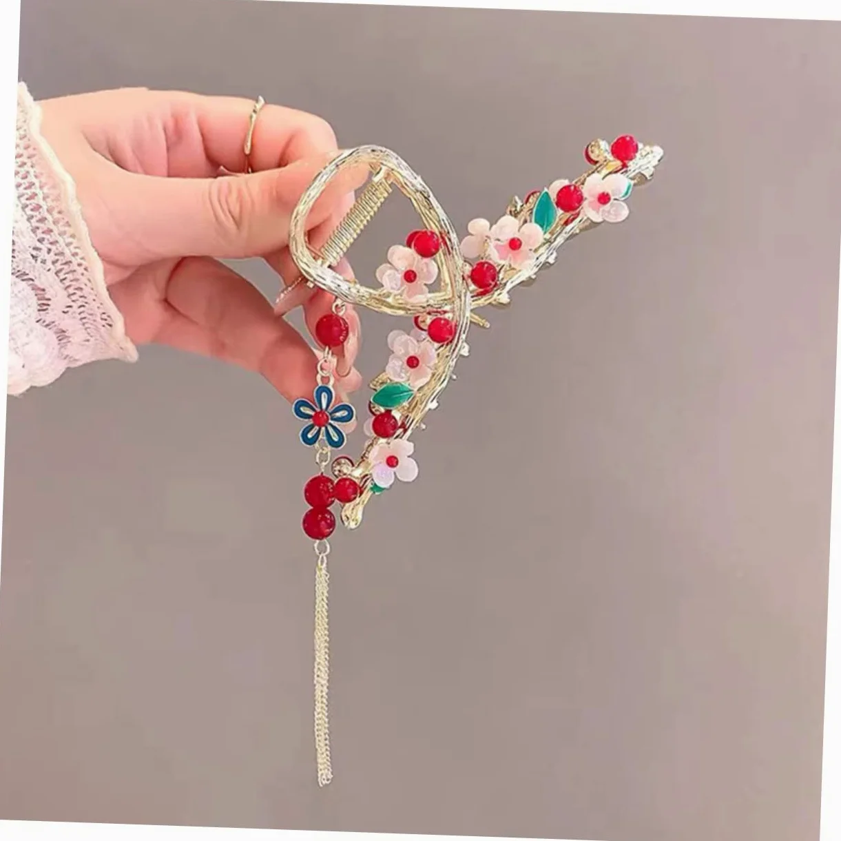 8 Pz Tornante Fermagli Per Artigli Di Fiori Fermaglio Per Artigli Di Perle Forcine Di Fiori Artiglio Per Delle Ragazze Prese Per Metallo Mancare Morsetto Zampa