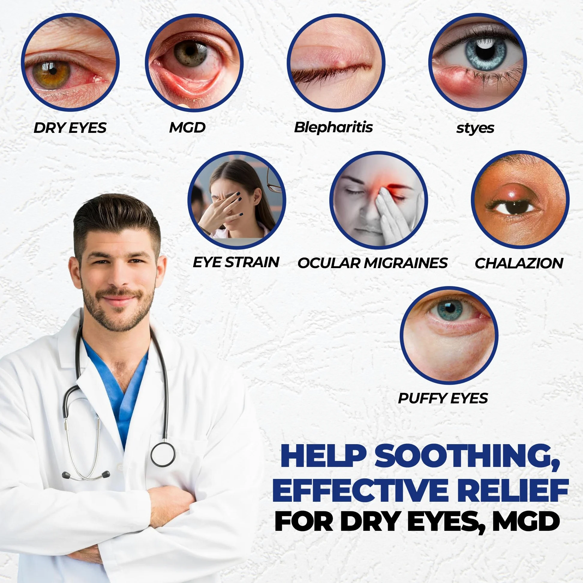Unclog - Maschera professionale per occhi con impacco rinfrescante, ponderata con quarzo rosa, terapia calda e di bellezza per sbloccare le ghiandole, allevia la sindrome dell'occhio secco,