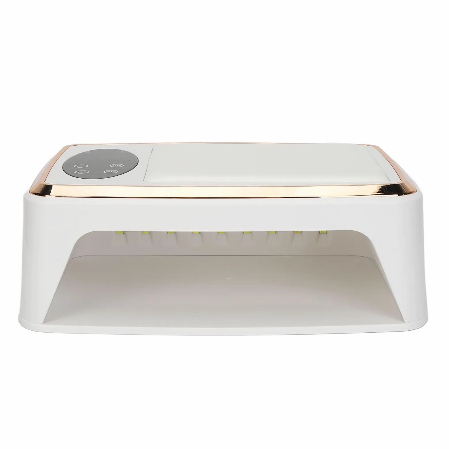 Luci UV per unghie, lampada per unghie LED UV 2 in 1 con bracciolo imbottito, 4 impostazioni timer, essiccatore per unghie gel UV LED Poggiabraccio per salone di bellezza (Spina