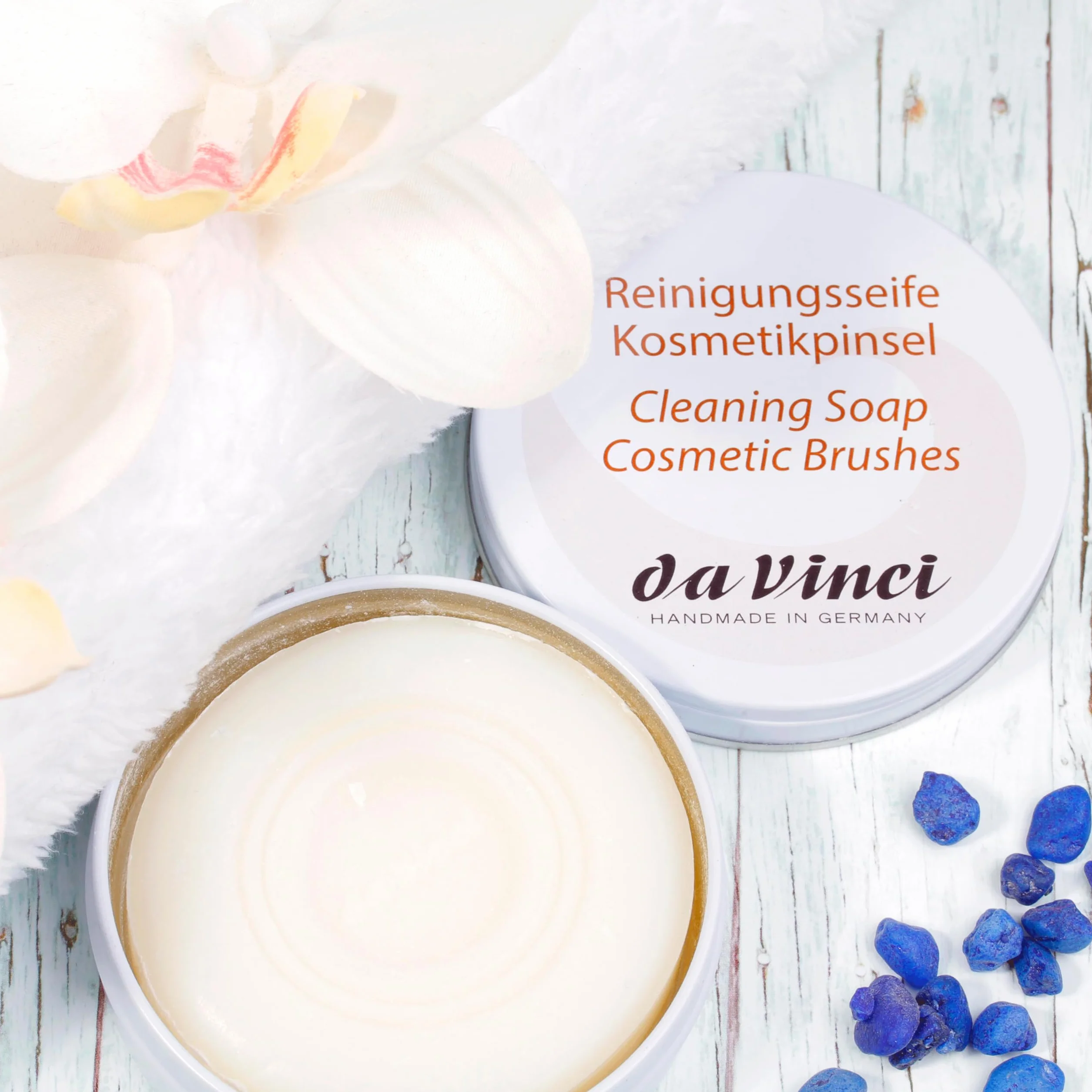 Da Vinci 4832 Mini Pulizia Sapone per pennello cosmetico & Beauty Blender Sapone di Pulizia/Pennello/pulizia sapone/detergente per pennelli/Brush Cleaner, 1er Pack (1 X 13 g)