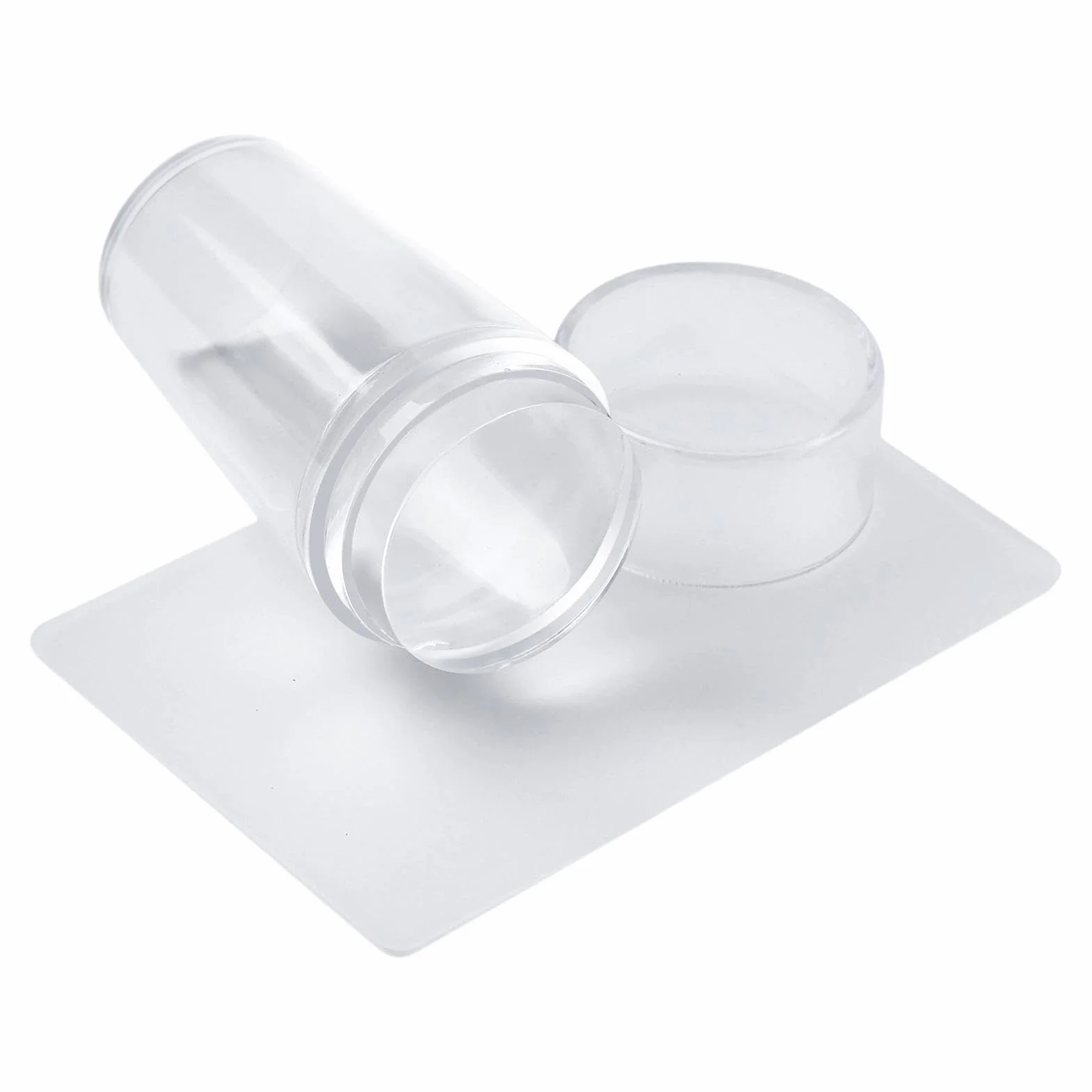 Kit Di Timbri Per Unghie Con Punta Francese In Silicone Stampo Per Unghie In Silicone Trasparente Strumento Di Stampa Per Nails Per Ragazze Manicure A Casa Salone D'arte Fai Da Te