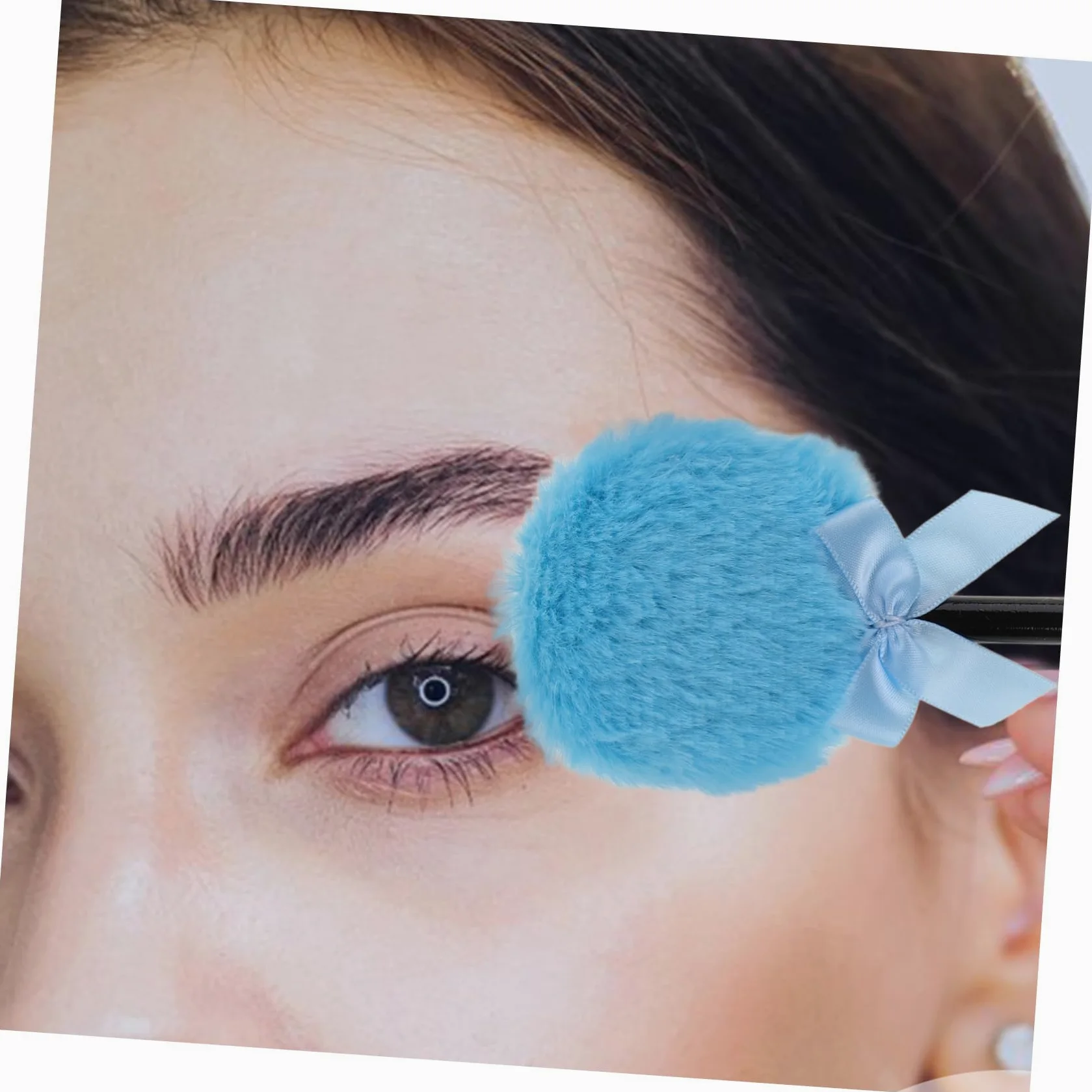 FOMIYES 20 Pz Soffio per il trucco Fairy Stick soffio di polvere secca impostazione piumino da cipria per polvere per viaggi piumino da cipria con fiocco soffio di cipria sciolto