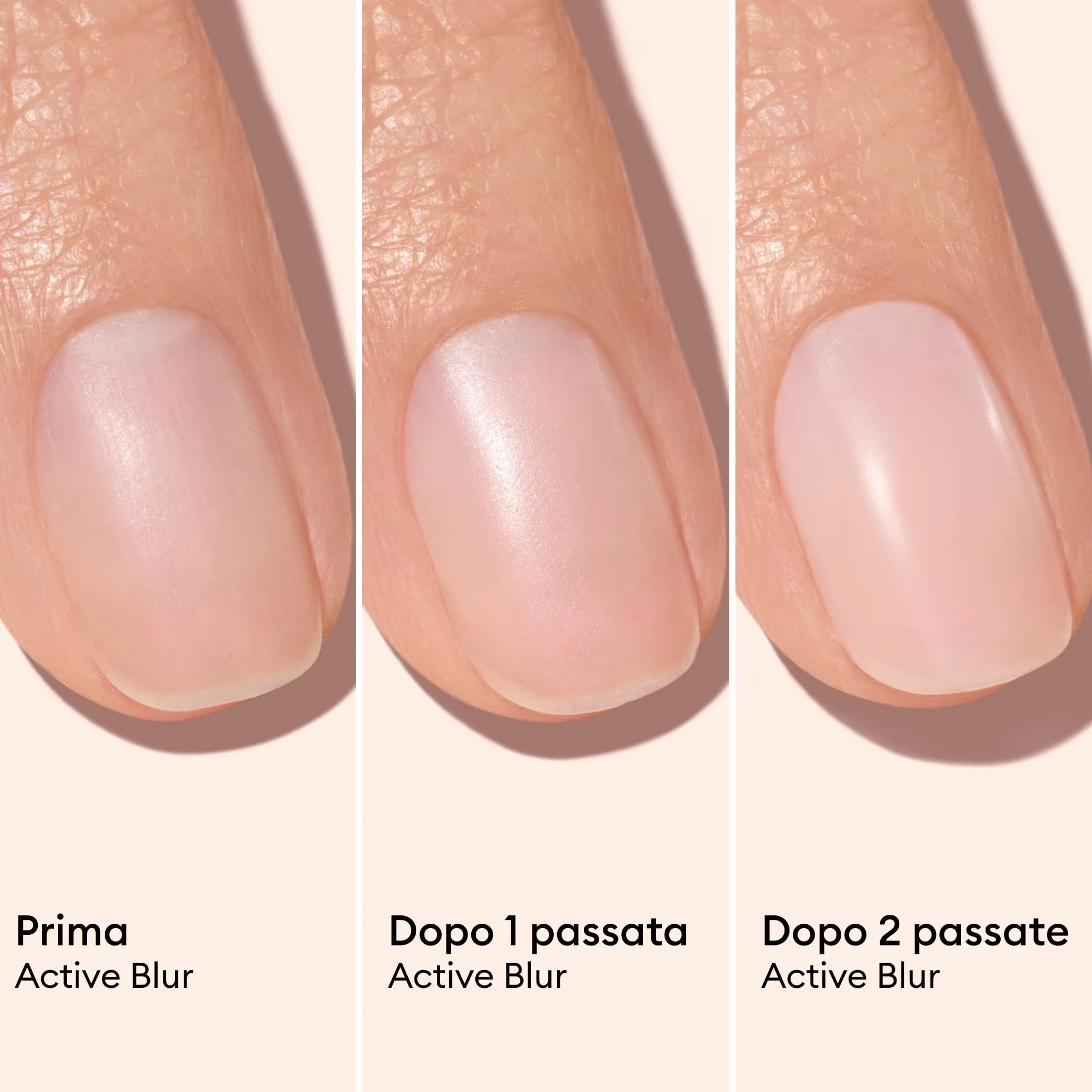 Manucurist Active Blur™ Smalto Rinforzante Unghie Fragili Effetto Blur Trasparente Rosa Cipria Opaco Smalti per Nails Senza Lampada Nails Care Ingredienti Naturale Vegan