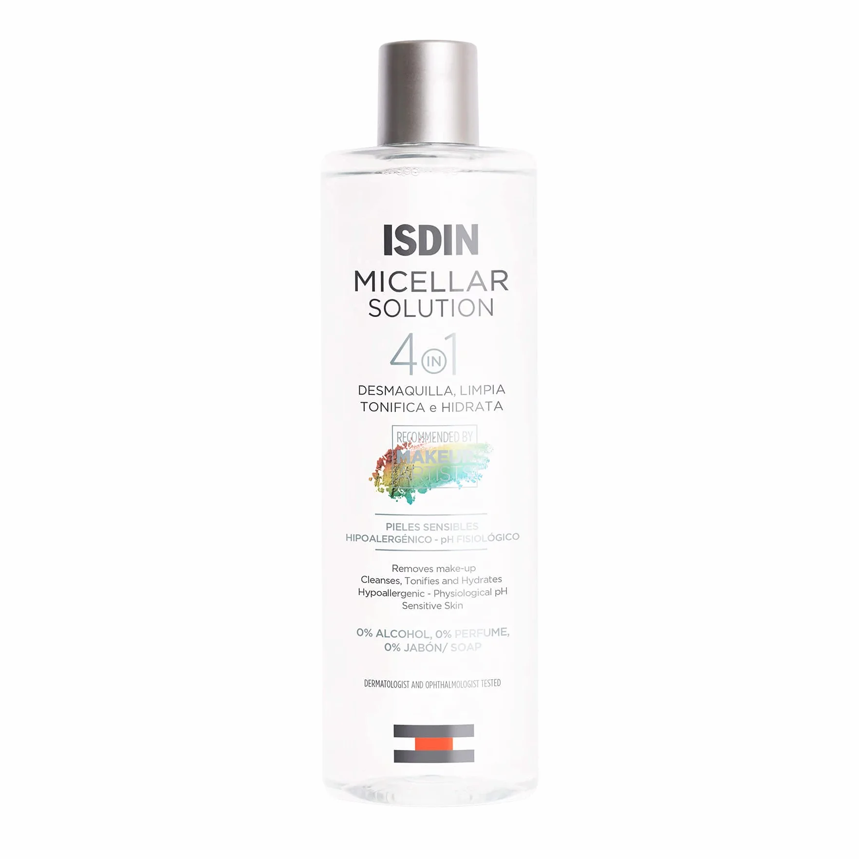 ISDIN Micellar Solution 4 in 1 (400 ml) | Acqua Micellare | Deterge, Strucca, Tonifica e Idrata