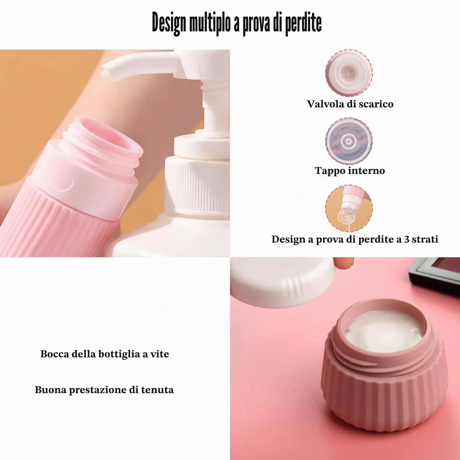Bottiglie da Viaggio in Silicone 13 Pezzi, Contenitori Riutilizzabili con Etichetta e Borsa Trasparente per Shampoo, Lozione, Creme