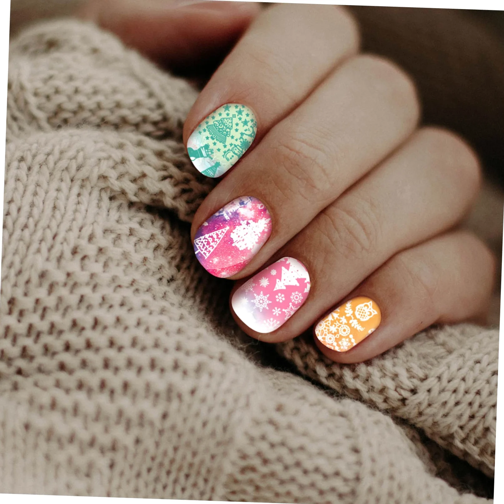 ABOOFAN 3 Set Di Piastre Per Nail Art Stamping Per Nail Art Natalizio Strumenti Per Manicure Per Decorazioni Confezione Assortita Da 10 Pezzi*3