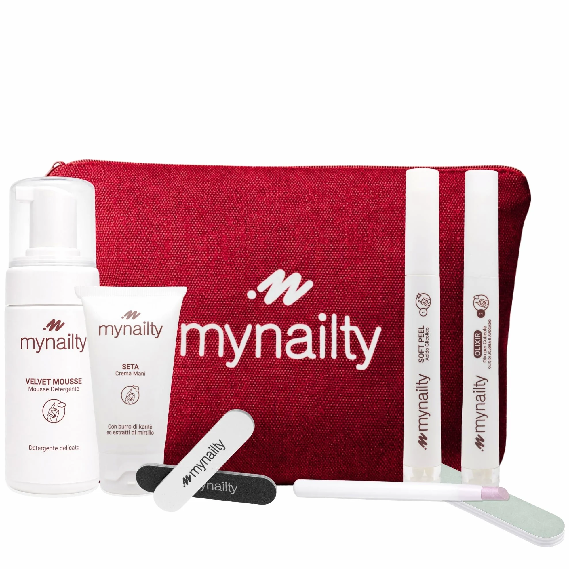 Kit Nail Care Professionale, Trattamento Completo Unghie con Detergente, Esfoliante, Olio Rinforzante, Lima e Crema Mani | Unghie forti e sane