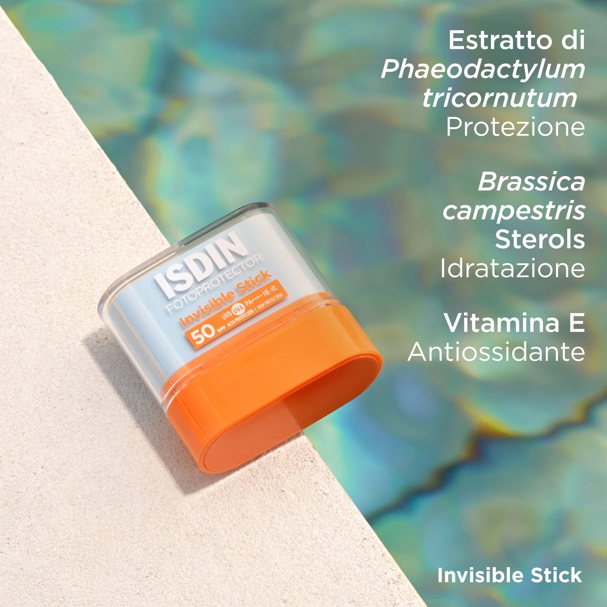 ISDIN Invisible Stick SPF 50 Crema Solare 10 g