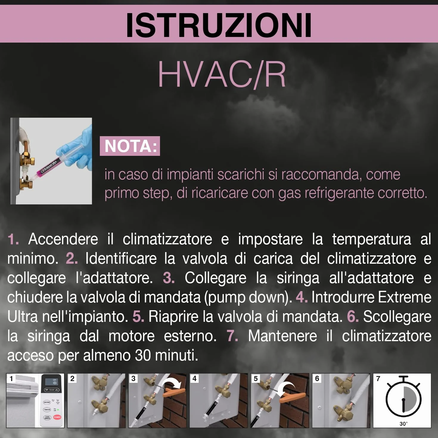 Errecom Extreme Ultra 6 ml Turafalle do Klimatyzacji i Chłodnictwa z Adapterem 5/16 SAE R410a R32