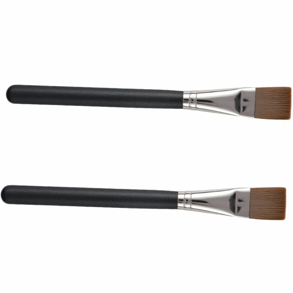 MAGICLULU 5 Set Di Pennelli Per Maschera Viso in Fibra Artificiale Di Legno Impugnatura Comoda Per Applicatore Per Maschera Di Argilla Strumenti Per Il Trucco Duraturi 2 Pezzi * 5