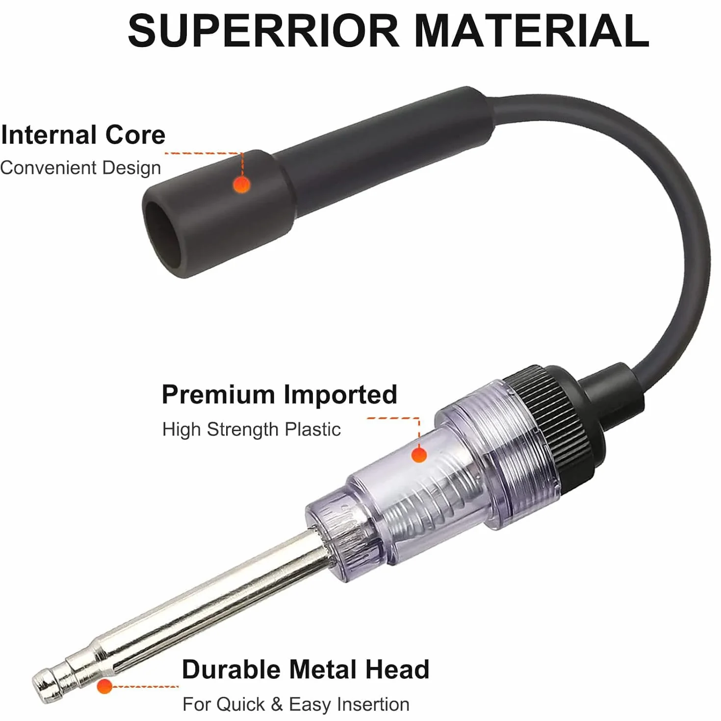 Tester per candele in linea, strumento di verifica del motore e diagnostica dell'indotto, accessori auto